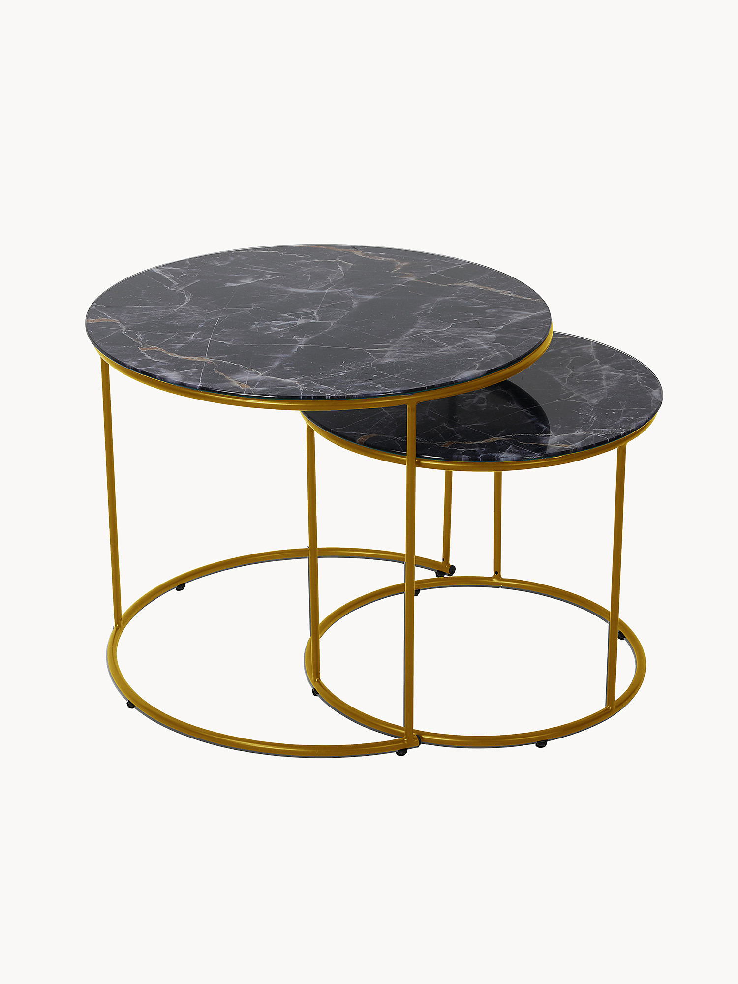 Glaze Coffee Table Set of 2, Black, large image number 0