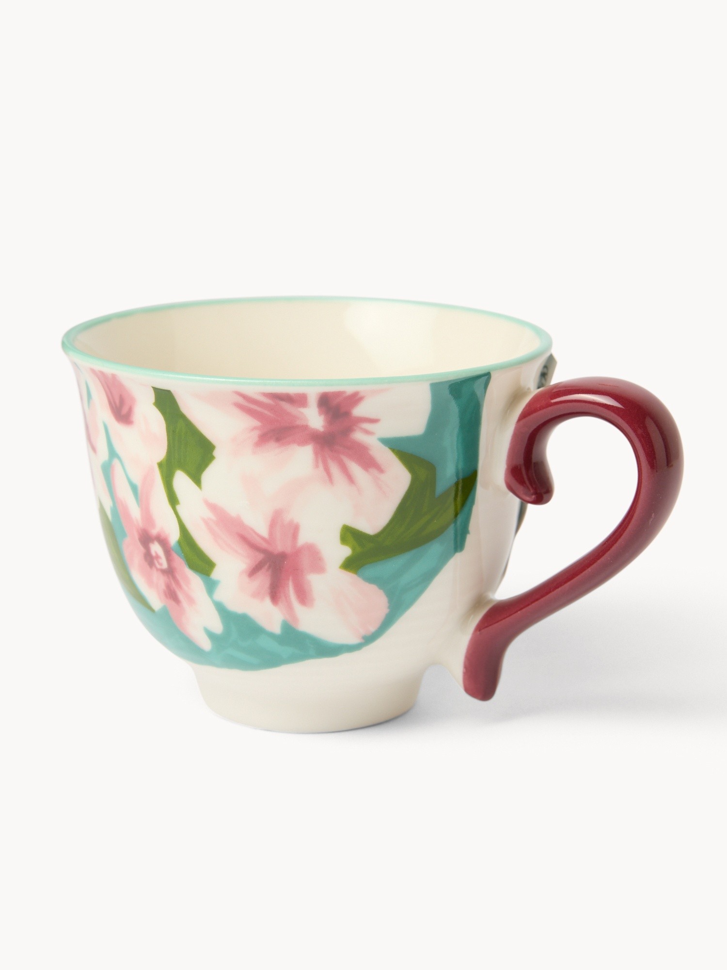 Tazze t&egrave; in new bone china motivo fiori - Prezzo di lancio, Multicolor, large image number 1