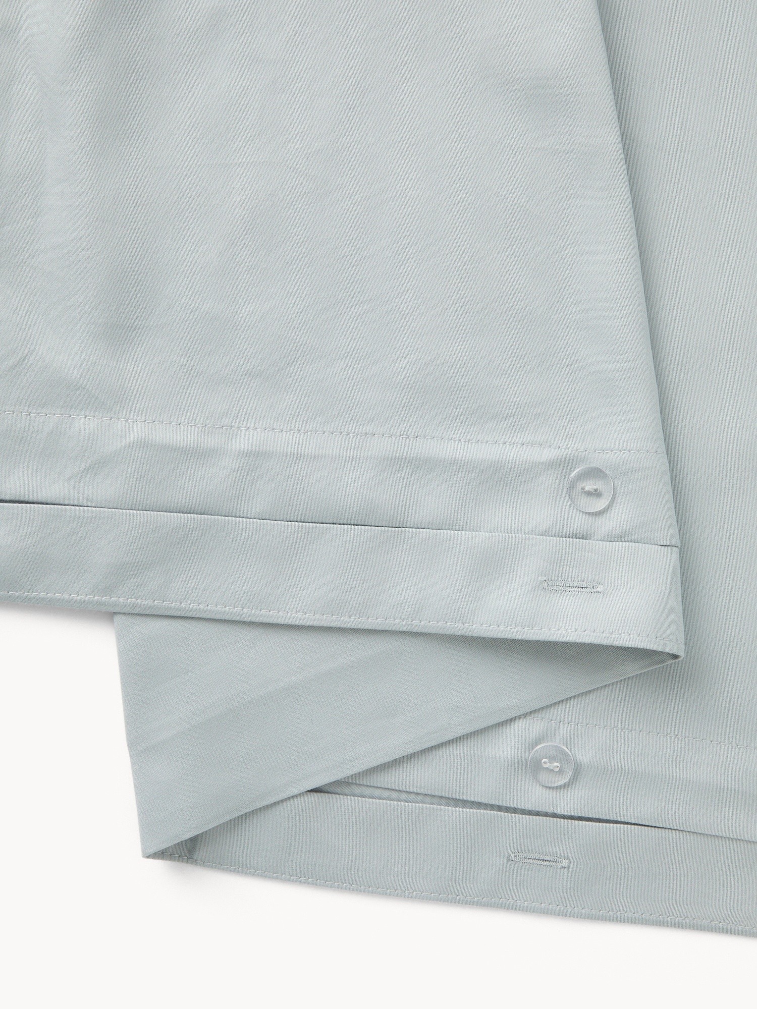 Solid Cotton Sateen Duvet Cover Set - Discounted Price, Grey, large image number 1