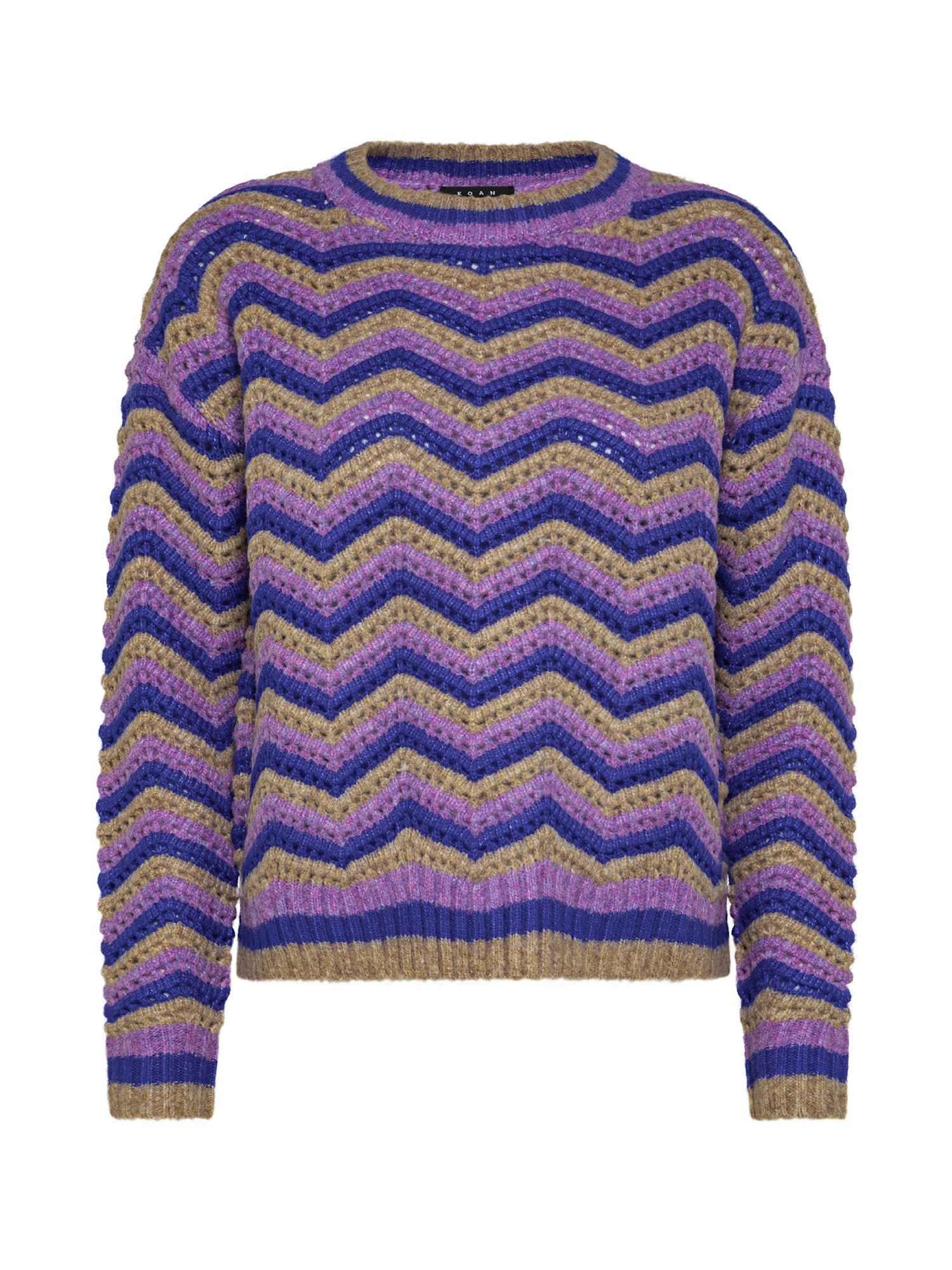 Koan - Patterned crewneck pullover, Multicolor, large image number 0