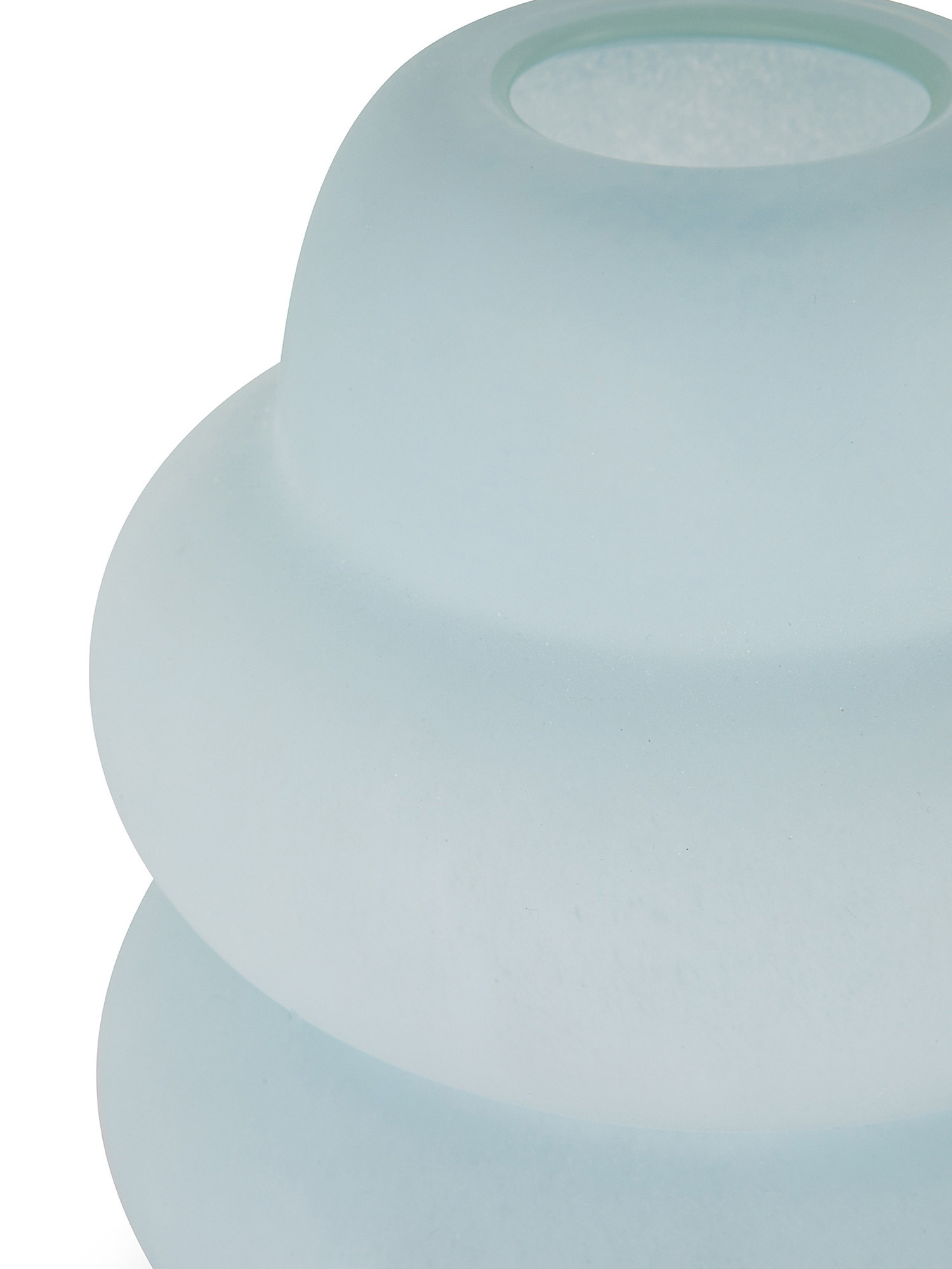 Colored glass vase with satin effect, Light Blue, large image number 1