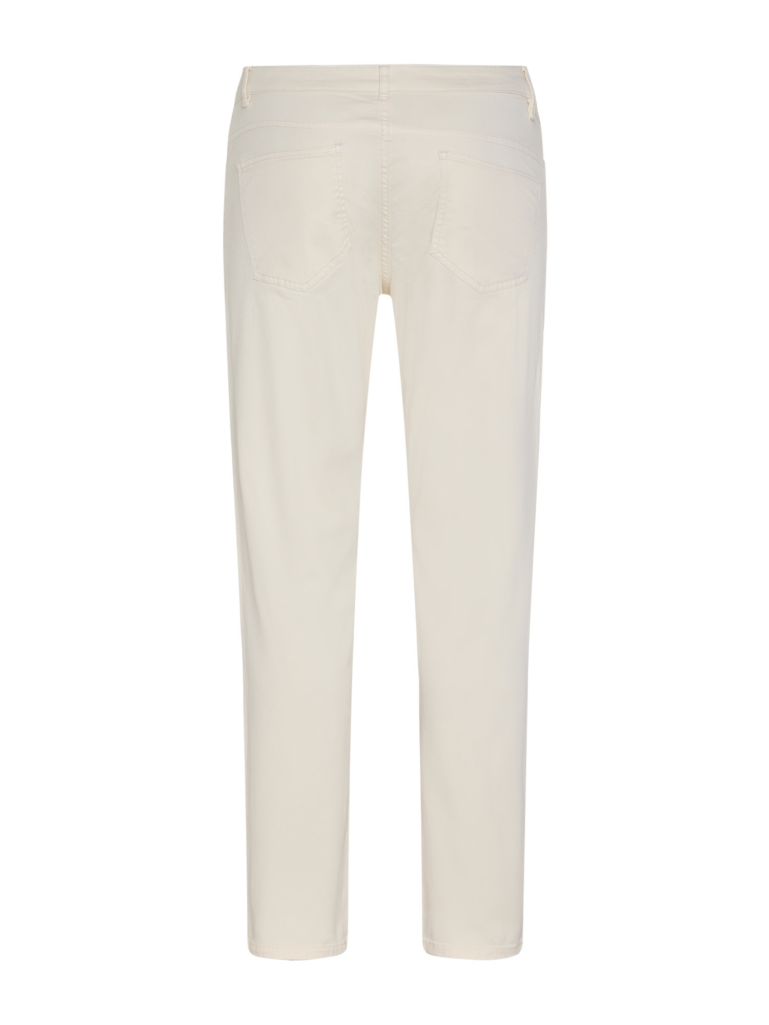 JCT - Slim fit five pocket trousers, White Cream, large image number 1