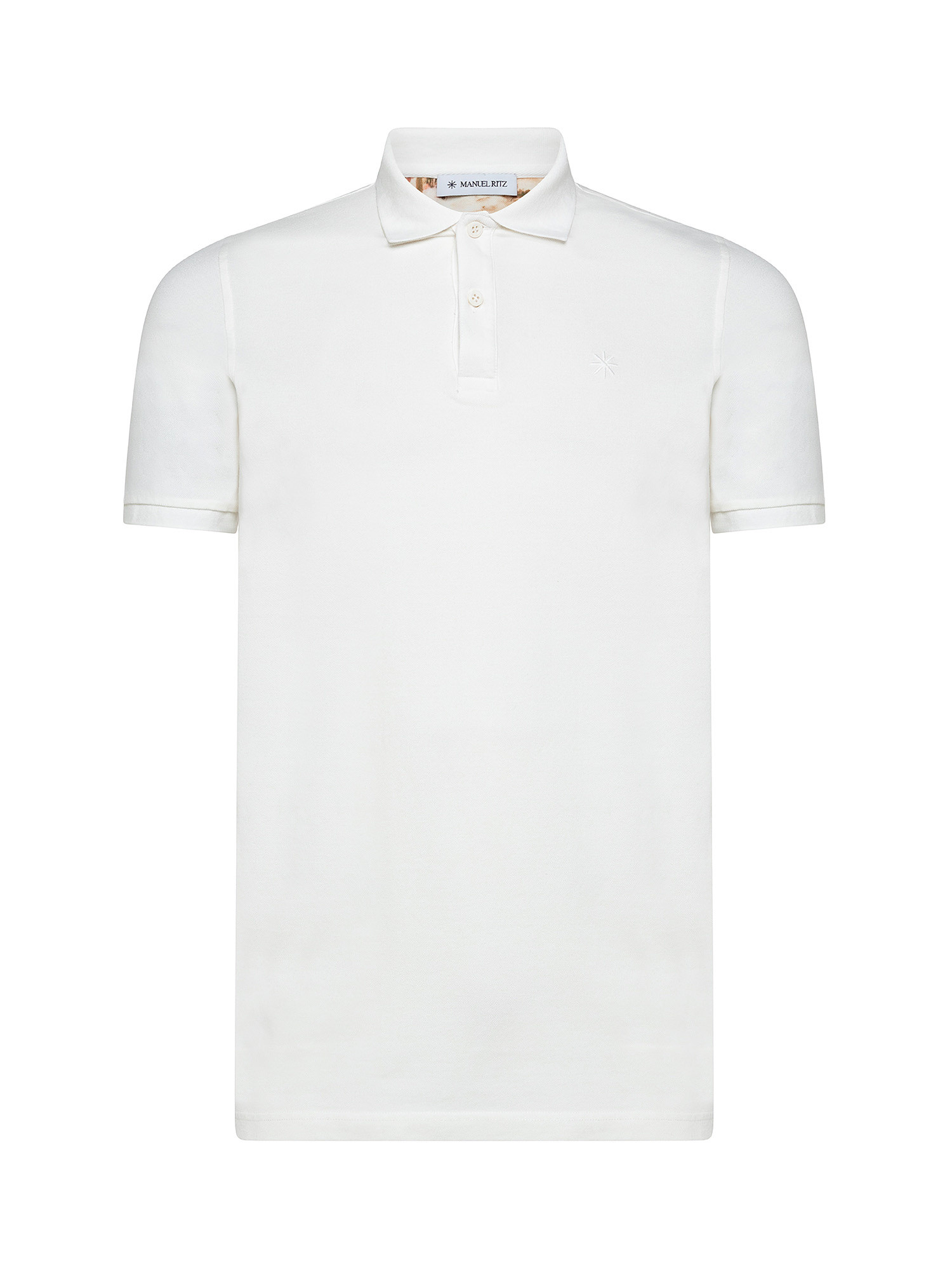 Short sleeve polo shirt, White, large image number 0