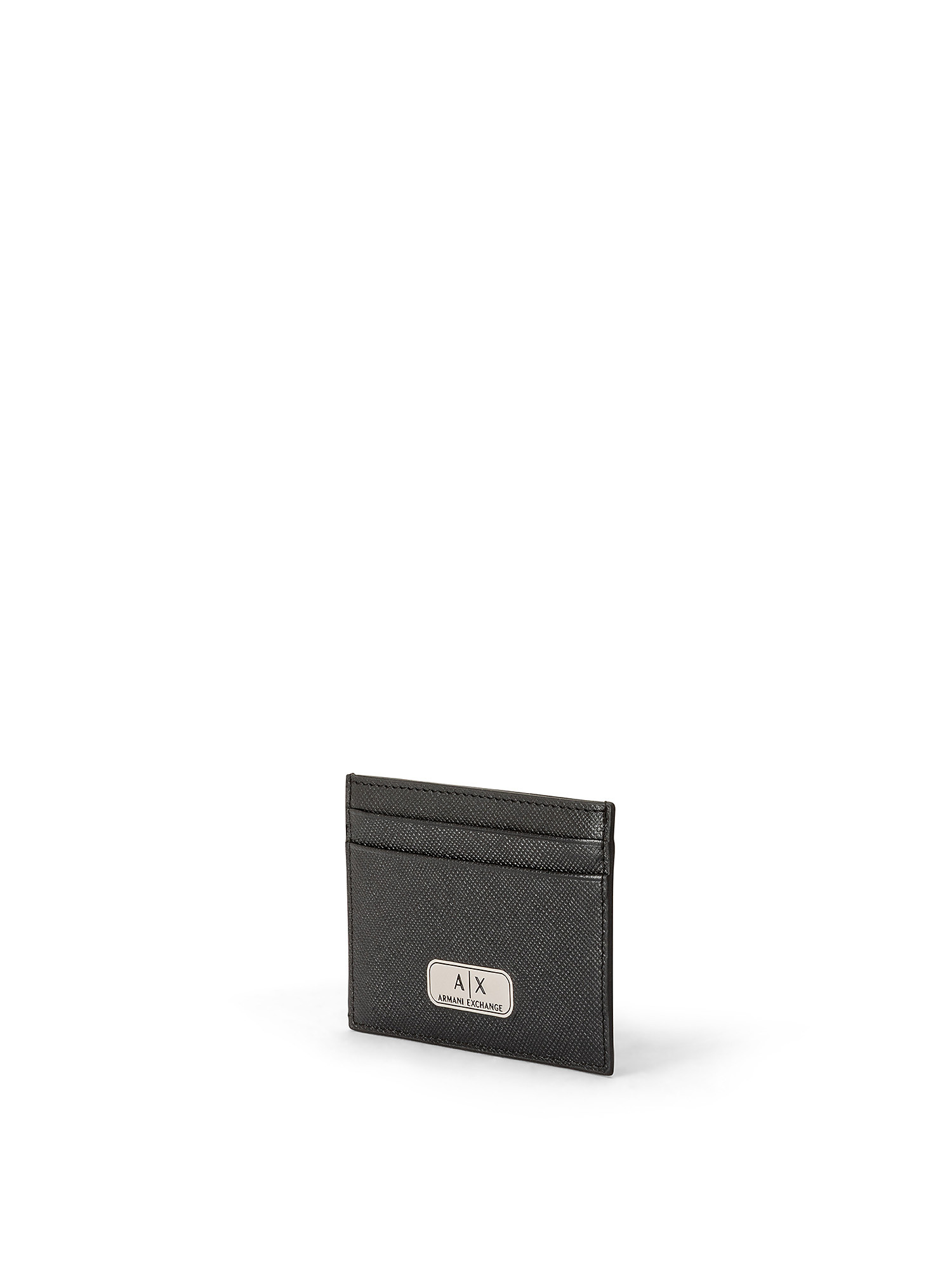 Armani Exchange - Card holder with logo, Black, large image number 1