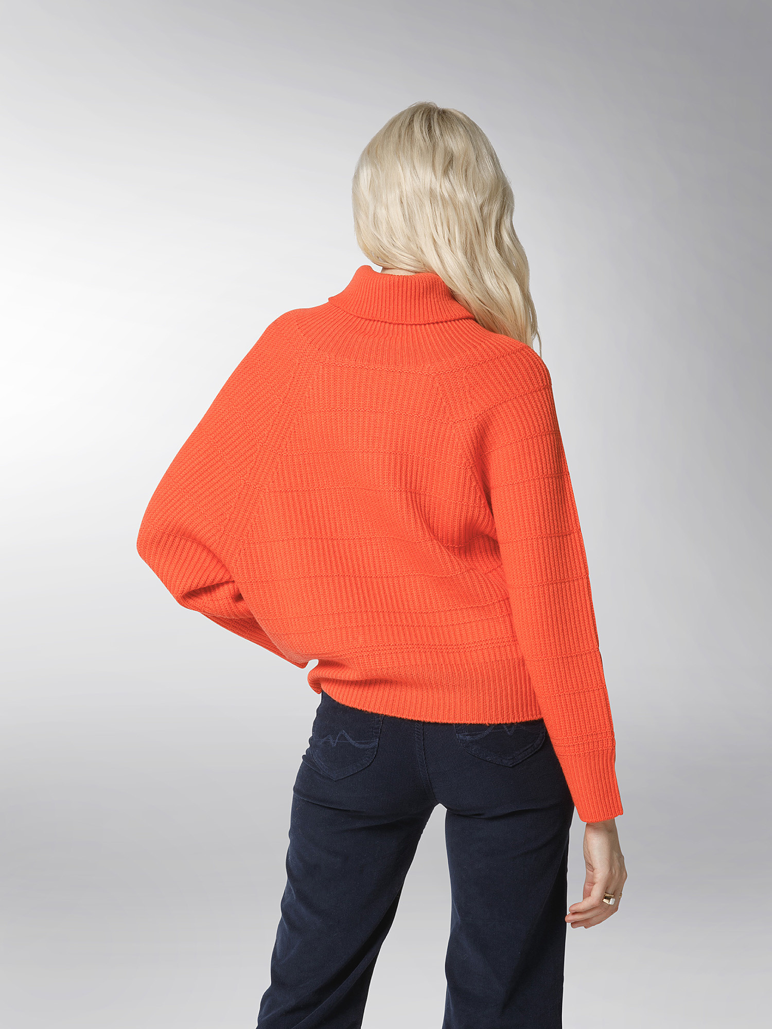 K Collection - Turtleneck pullover, Orange, large image number 5