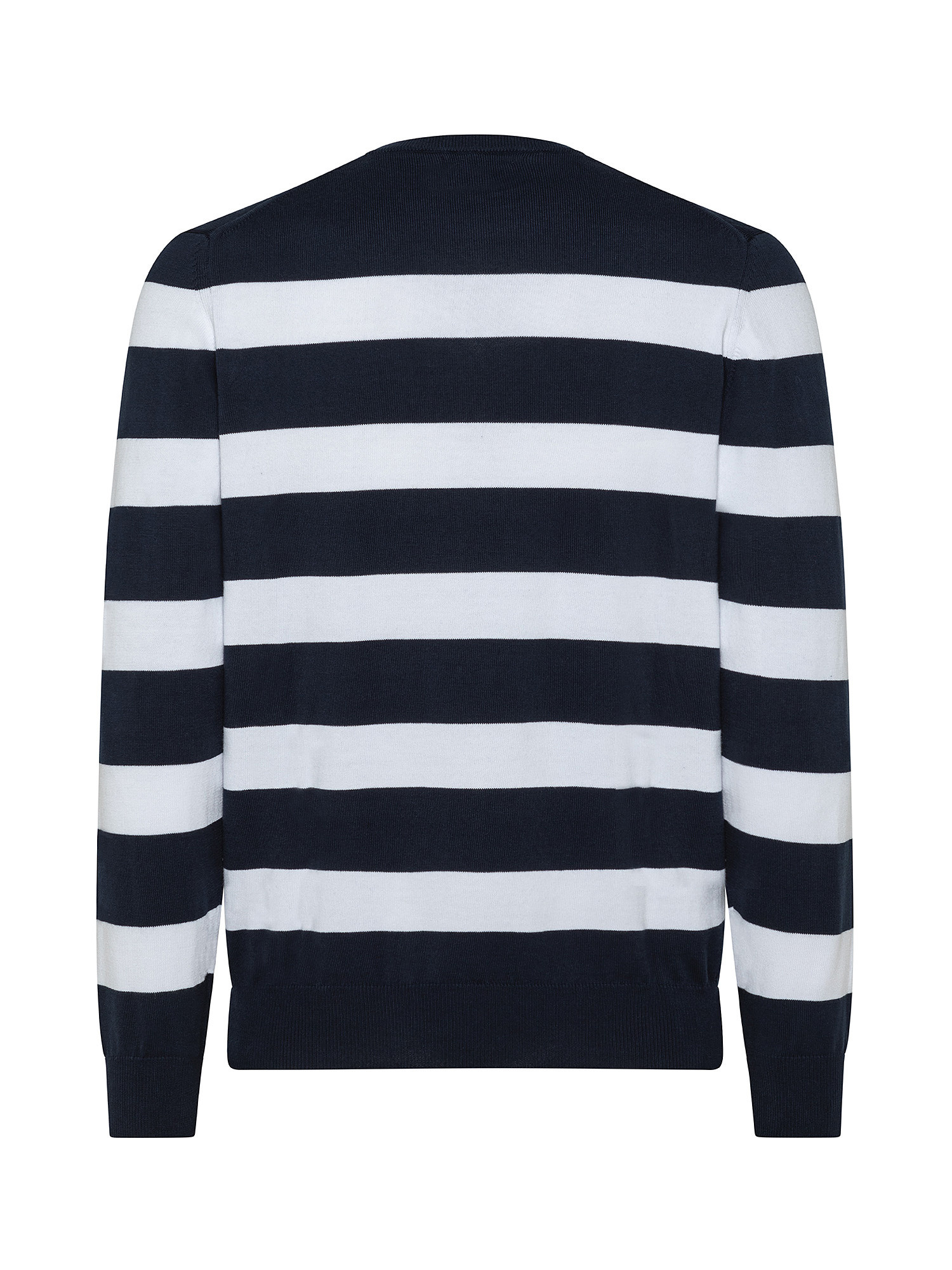 Striped cotton crewneck sweater, Multicolor, large image number 1
