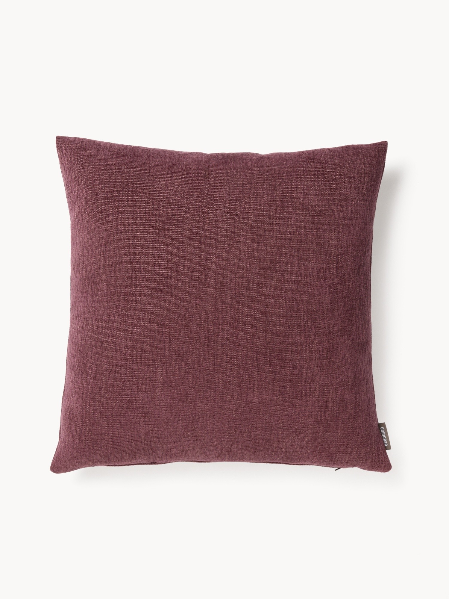 Cuscino con lino made in Italy 45x45cm, Viola malva, large image number 0