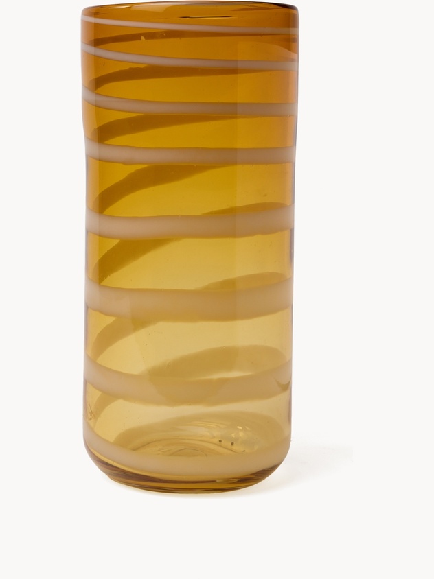 Colored glass vase