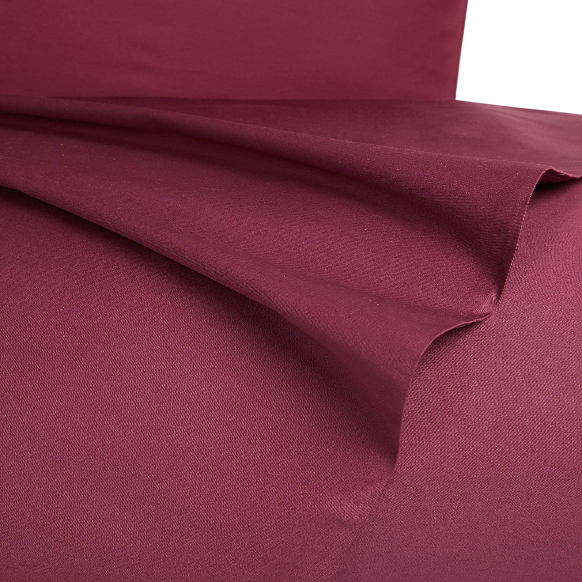 Zefiro bed linen set in 100% cotton satin, Purple Violet, large image number 1