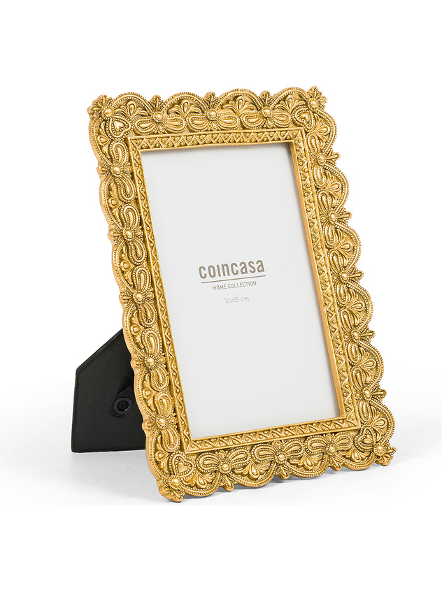 Cornice COLLAGE 20x40cm In MDF Grigio Acciaio - Moderna E Regolabile Con Vetro Acrilico