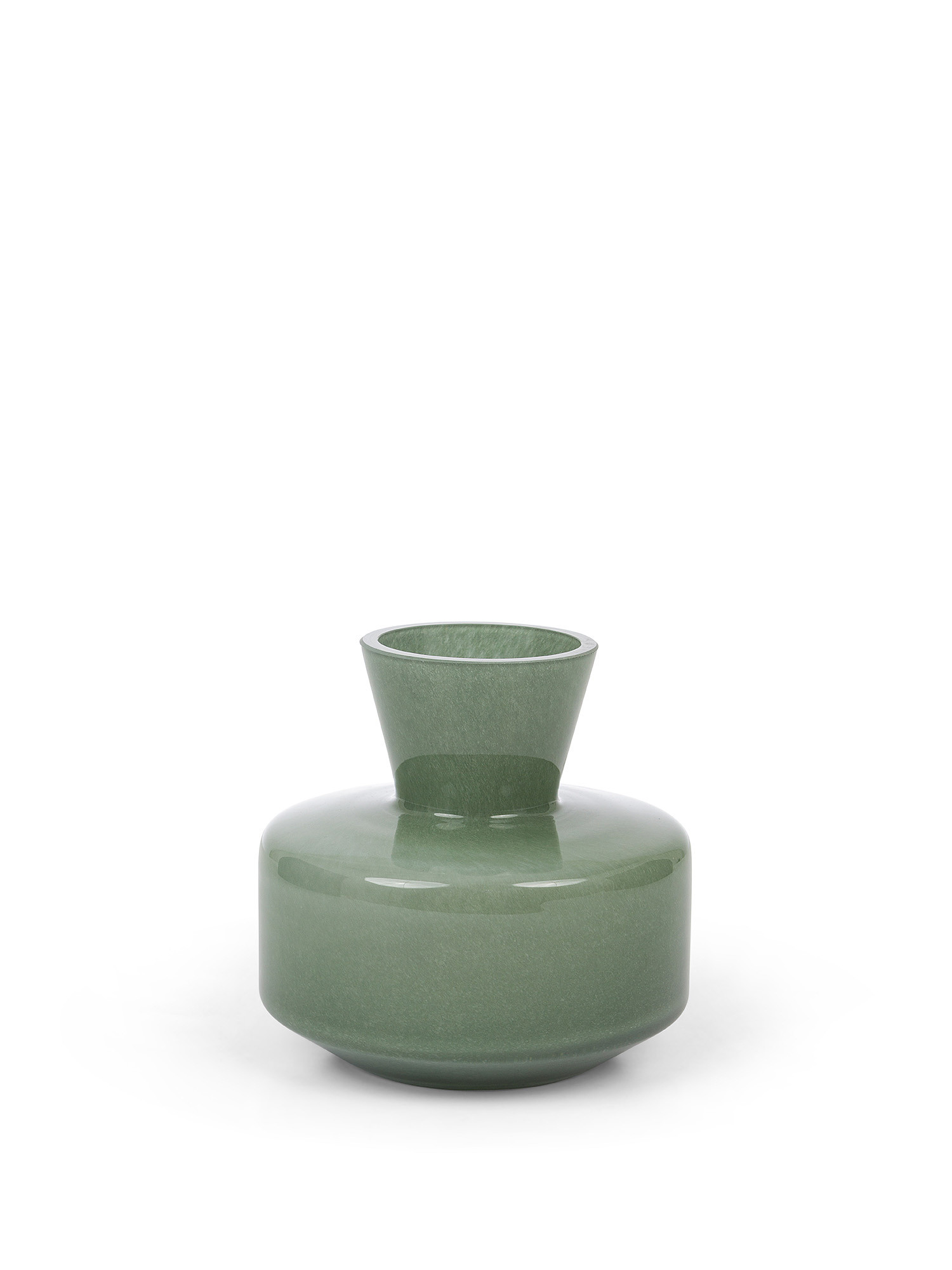 Colored glass vase, Green, large image number 0