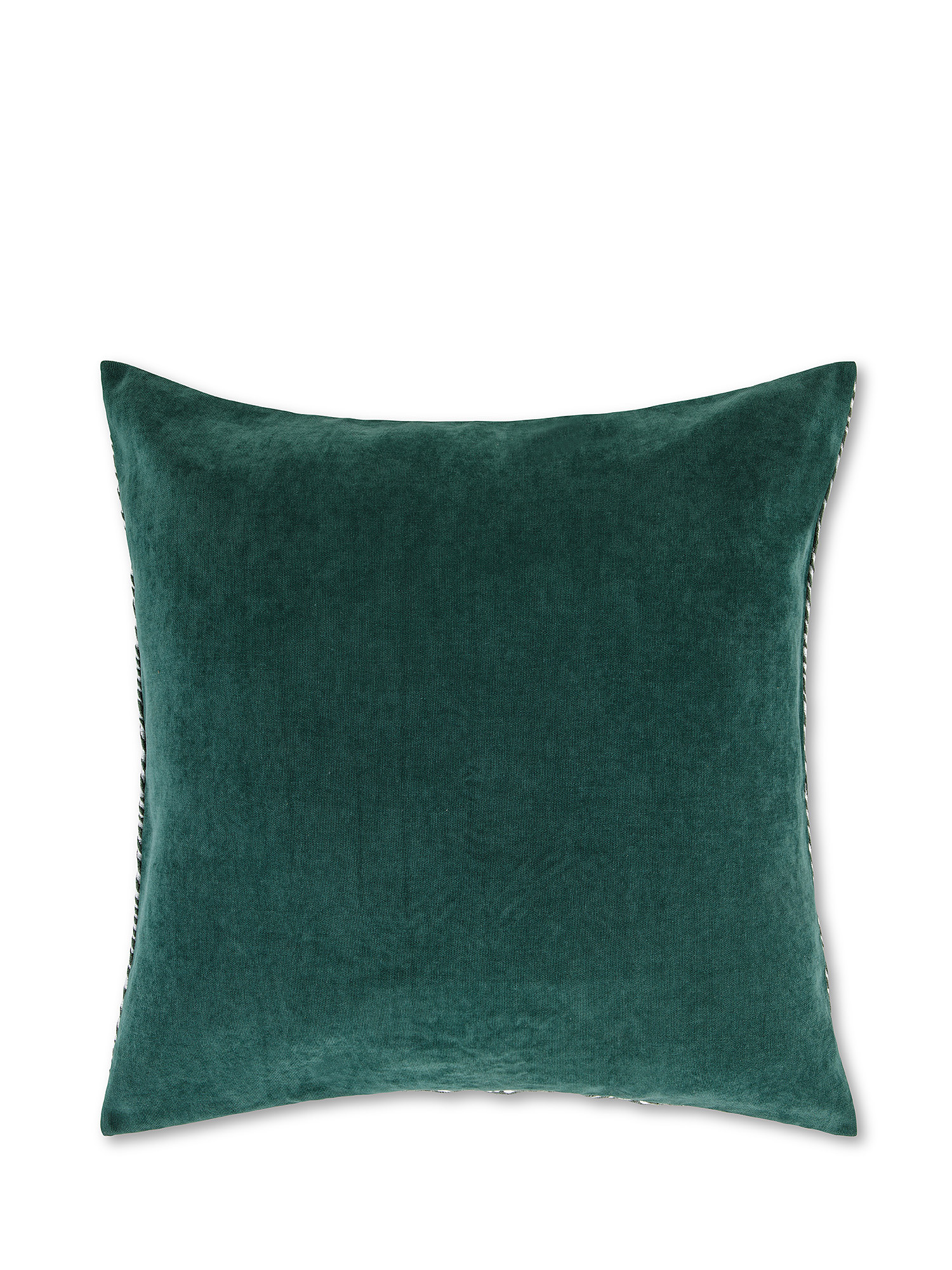 Jacquard cushion with zebra motif 50x50cm, Green, large image number 1