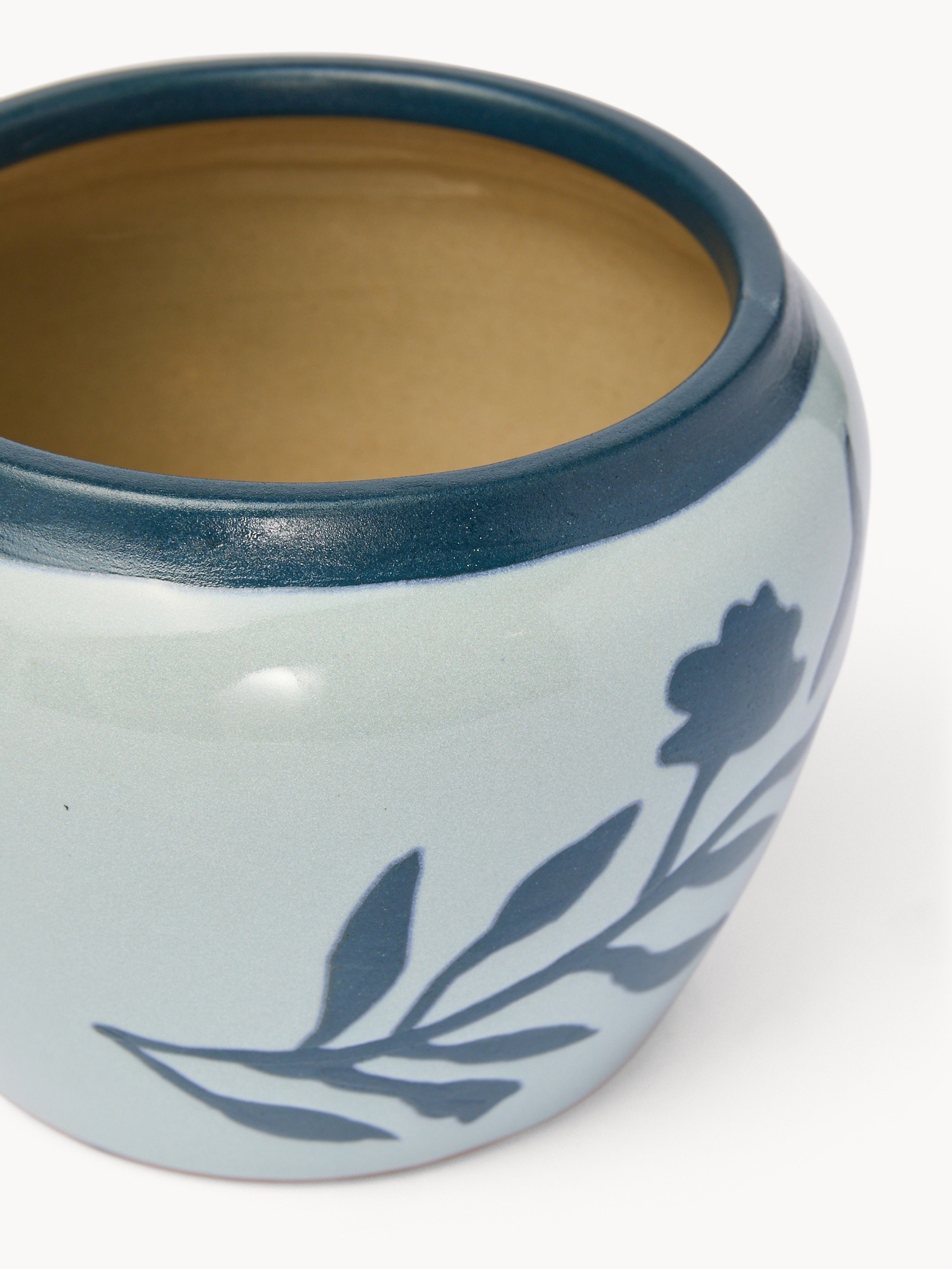 Vaso in ceramica artigianale vietnamita, Blu, large image number 1