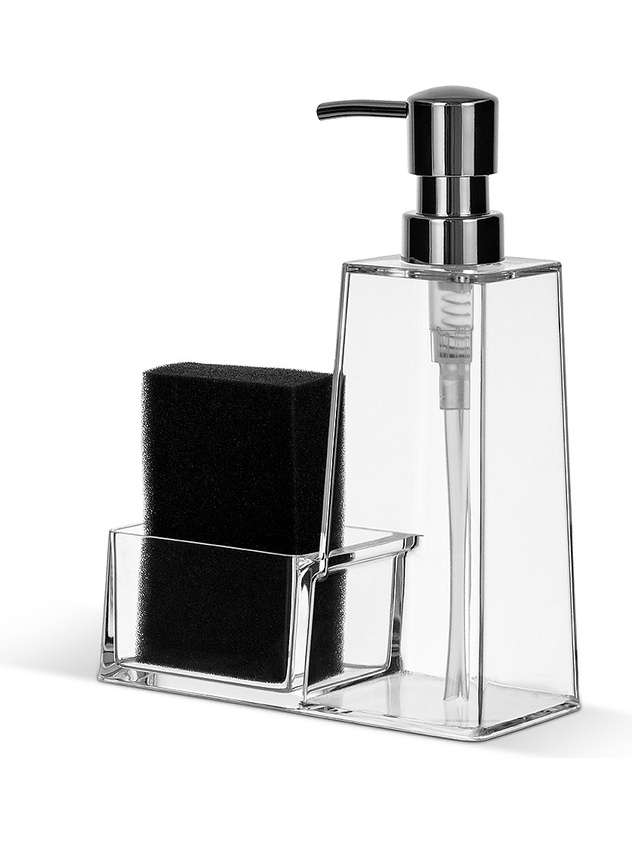 Dispenser with plexiglass compartment
