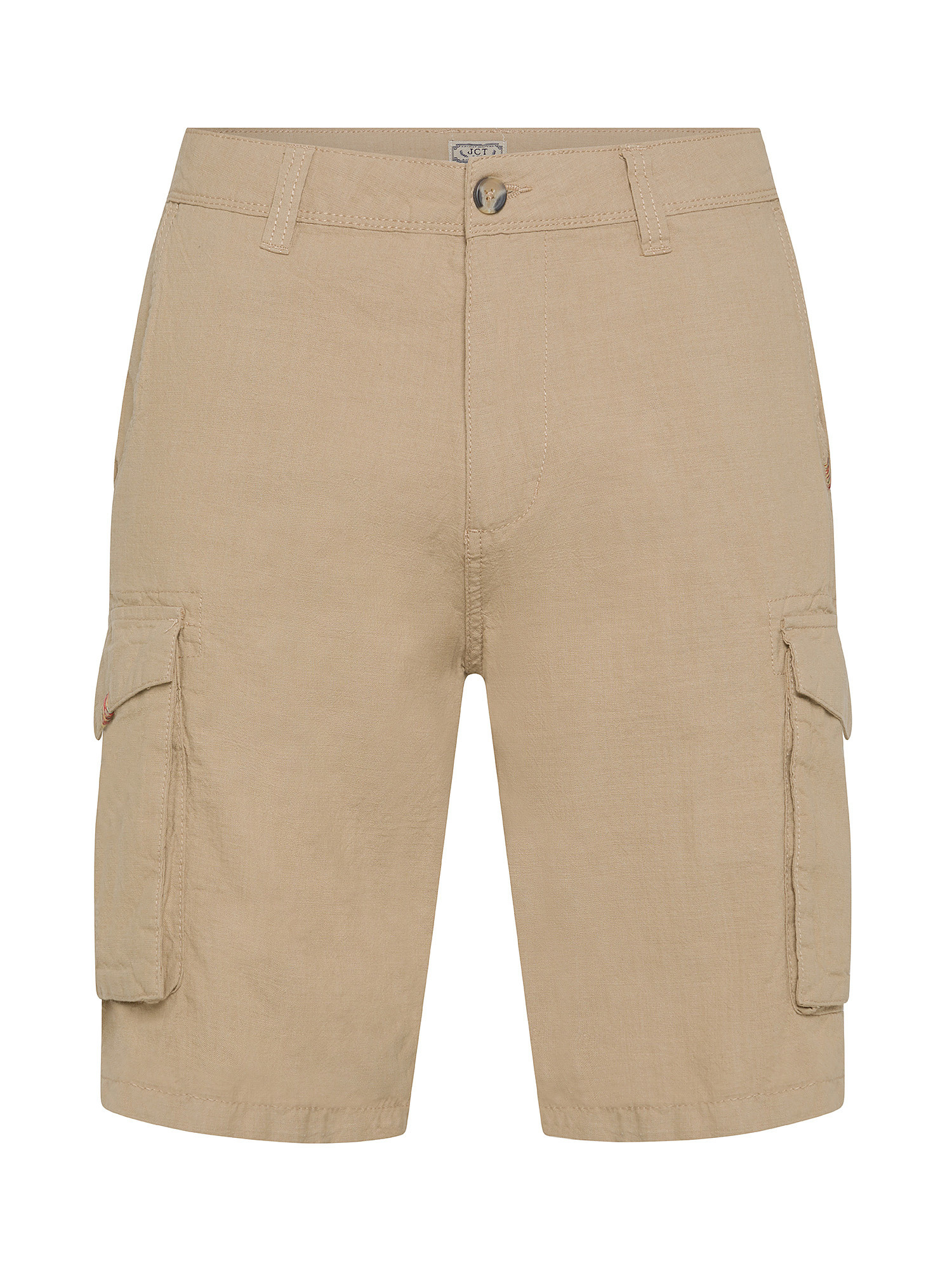 JCT - Bermuda cargo in cotone, Beige, large image number 0