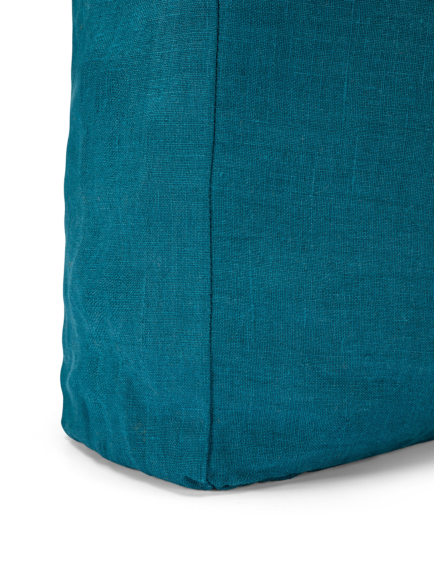 Solid color washed linen bag, Petroleum , large image number 2
