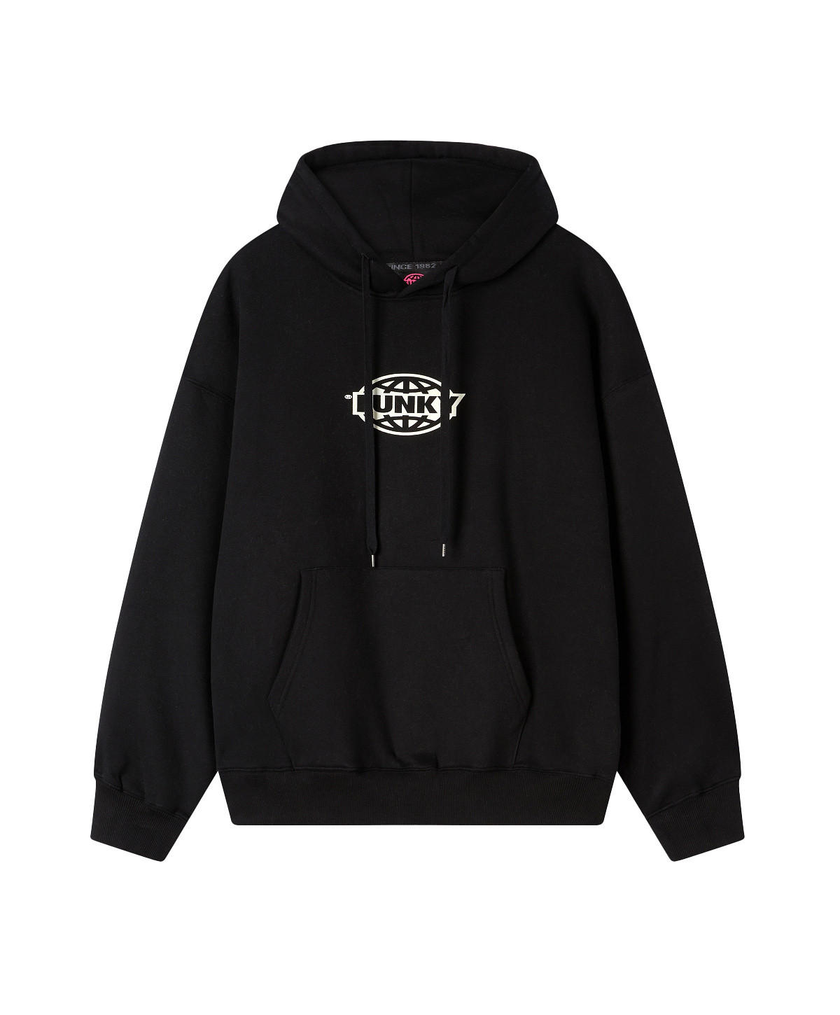 Funky - Oval logo hoodie, Black, large image number 0