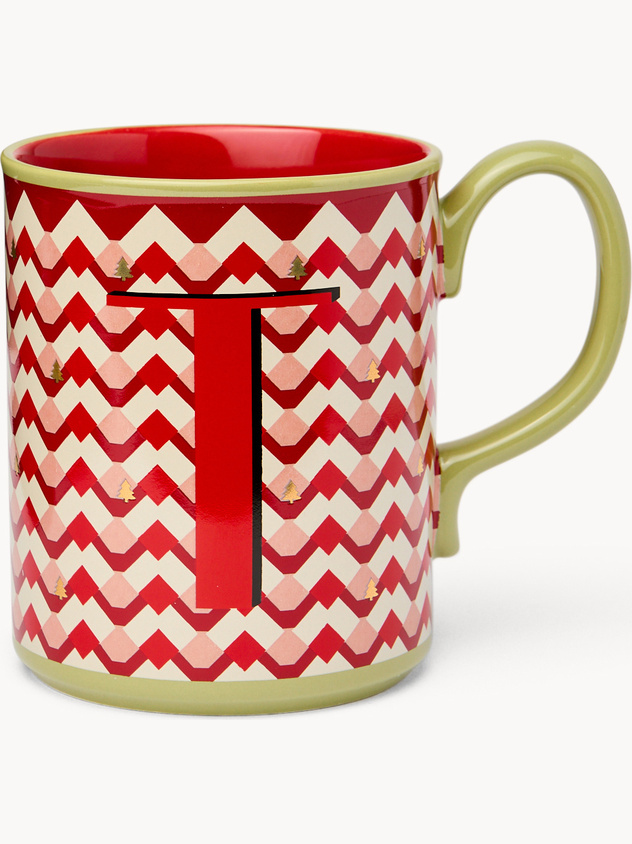 Ceramic mug letter T