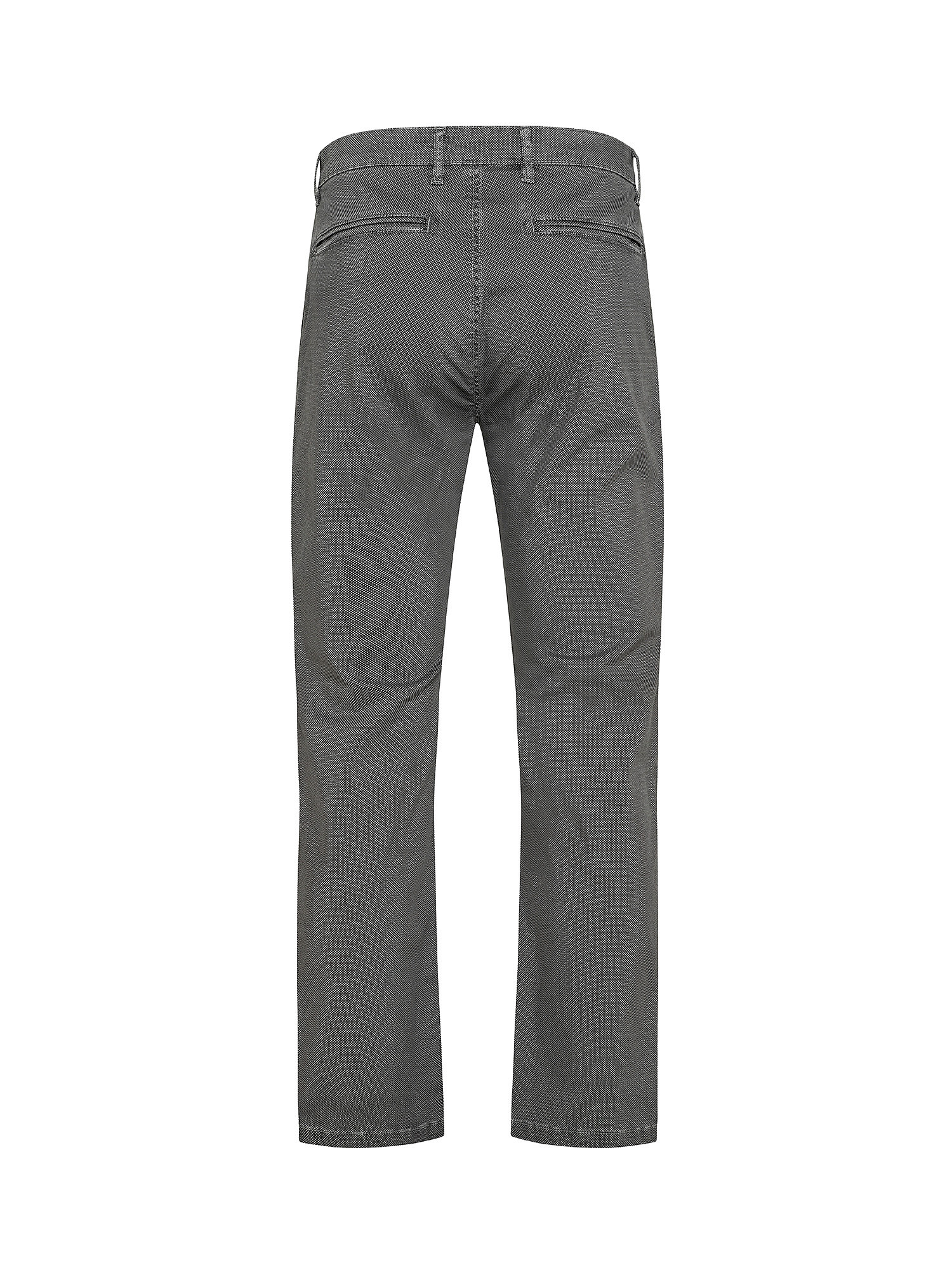 Pantalone chinos in cotone stretch, Grigio, large image number 1