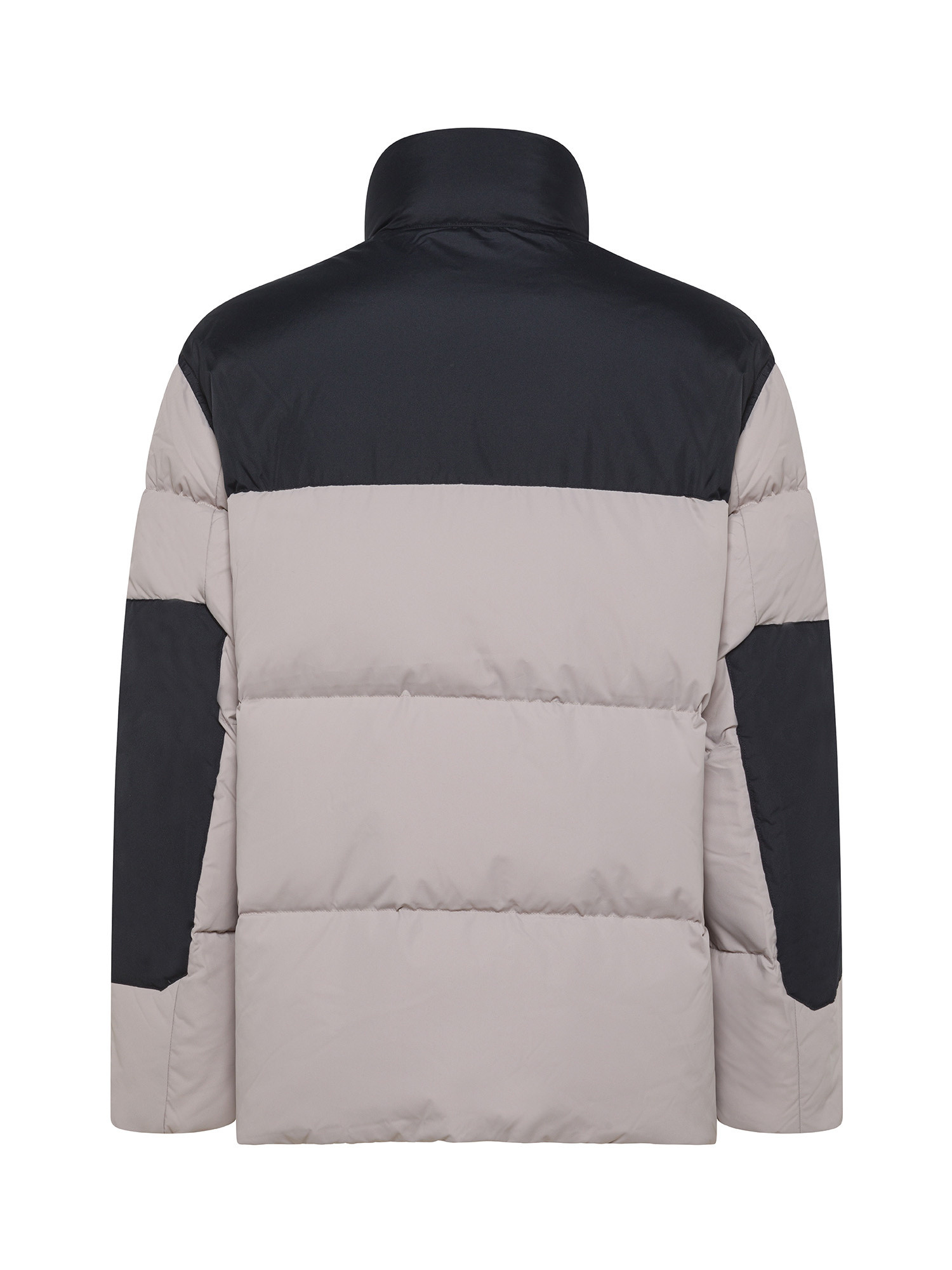 Armani Exchange - High neck down jacket with logo, Beige, large image number 1