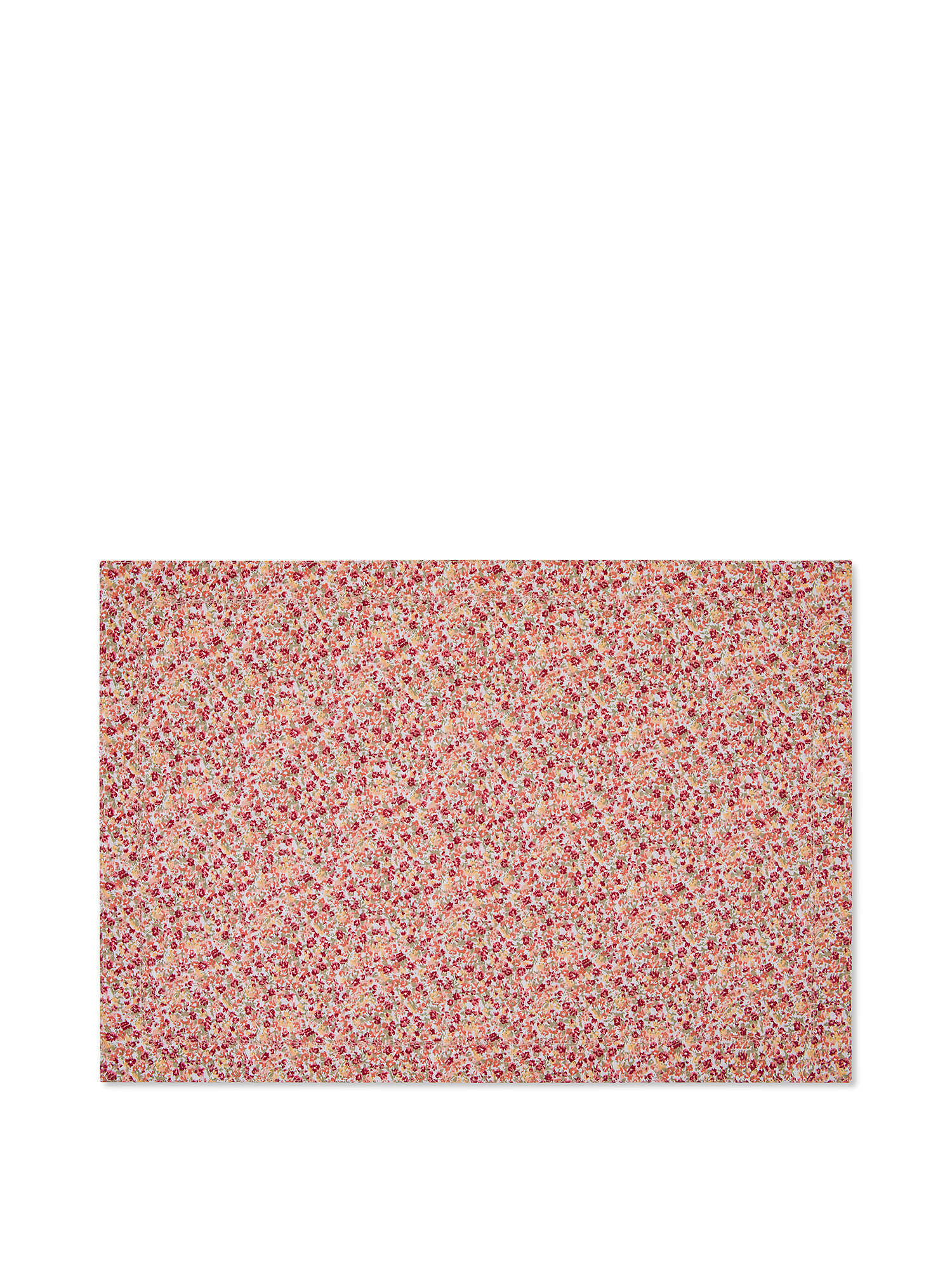 100% cotton placemat with small flowers print, Pink, large image number 0