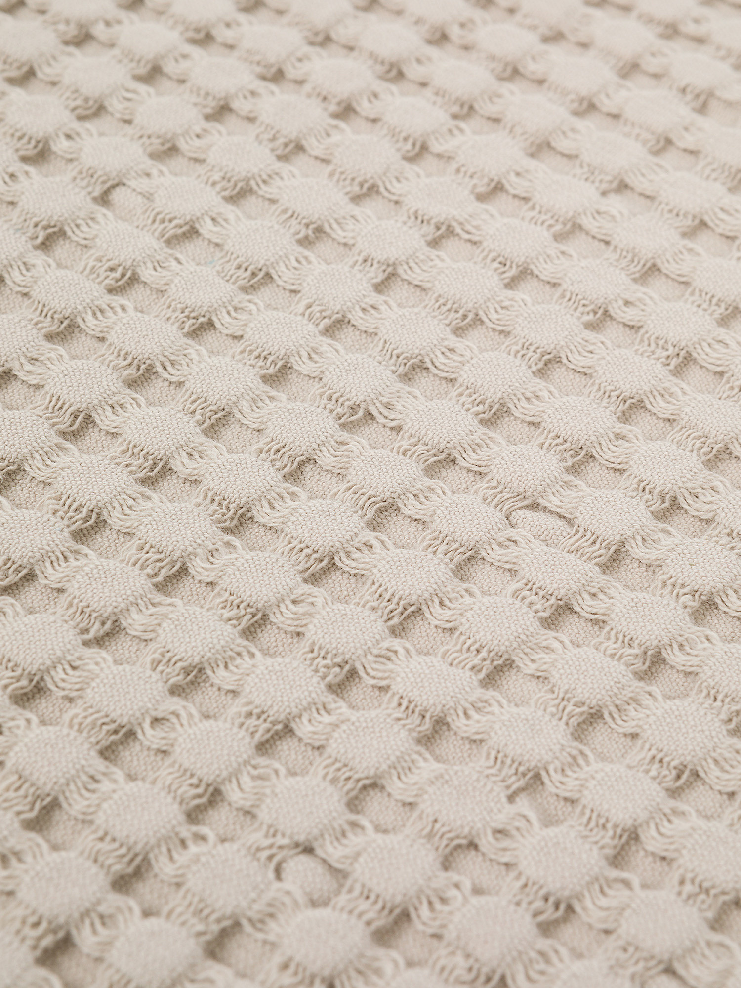 Honeycomb cotton towel, Sand, large image number 2