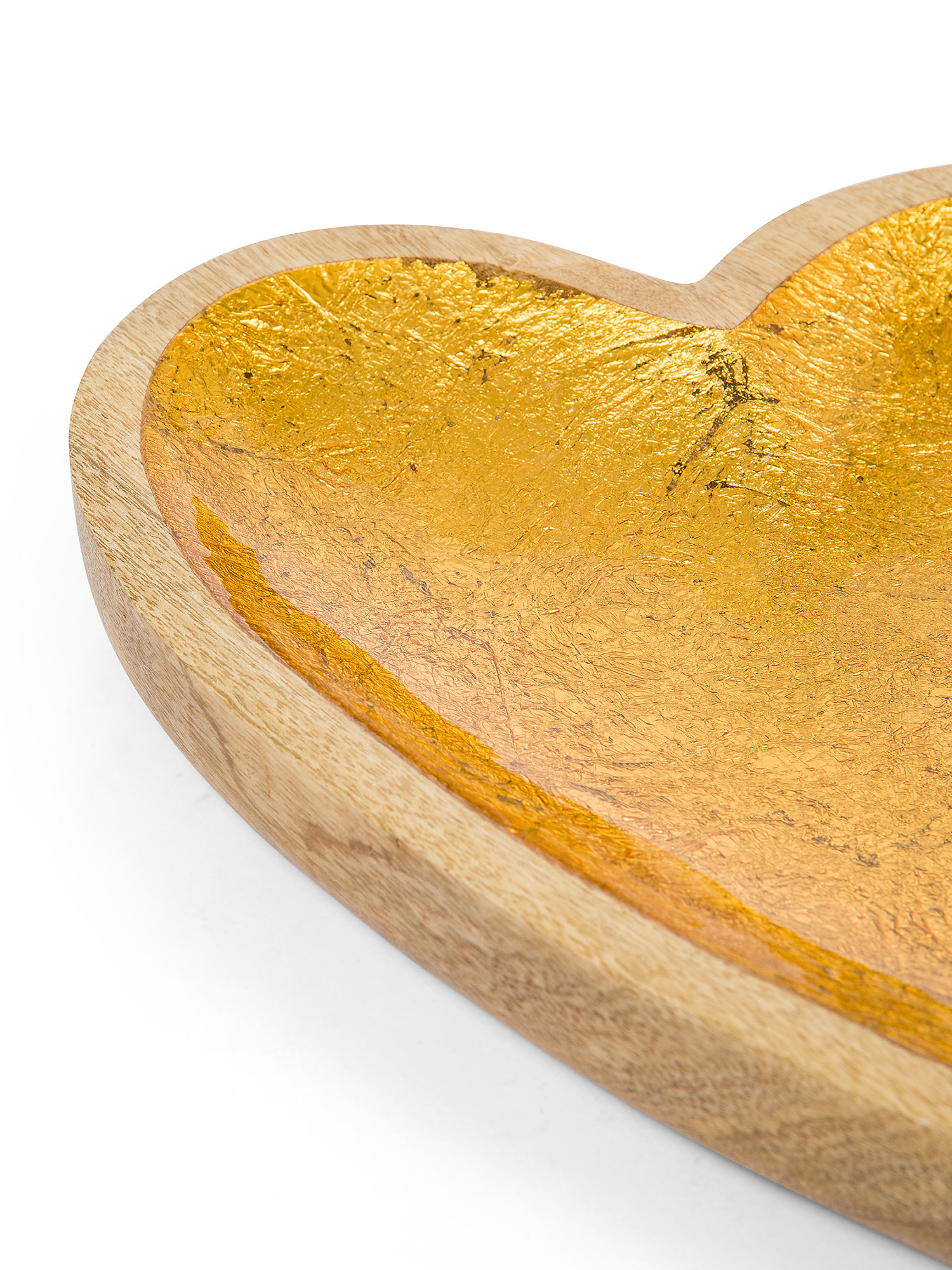 Heart-shaped mango wood plate, Beige, large image number 1