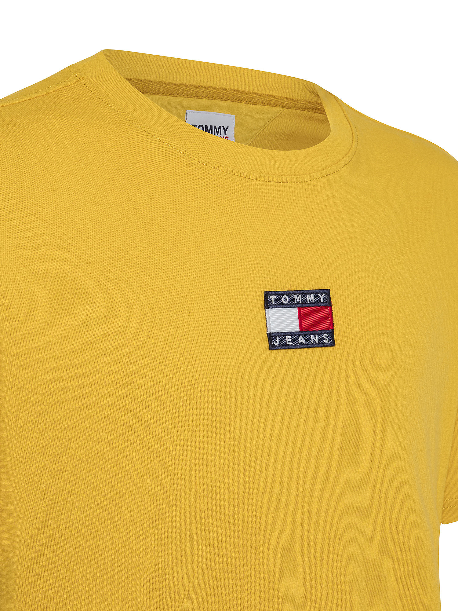 Tommy Jeans - T-shirt girocollo con logo, Giallo, large image number 2