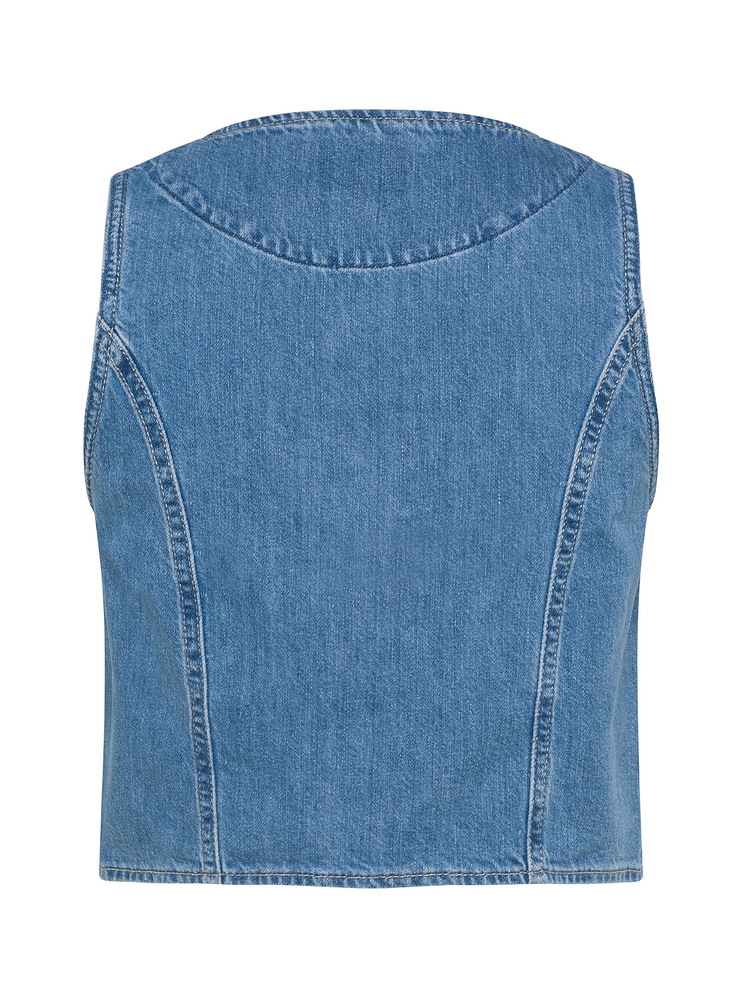 Pepe Jeans -  Gilet di jeans cropped, Denim, large image number 1