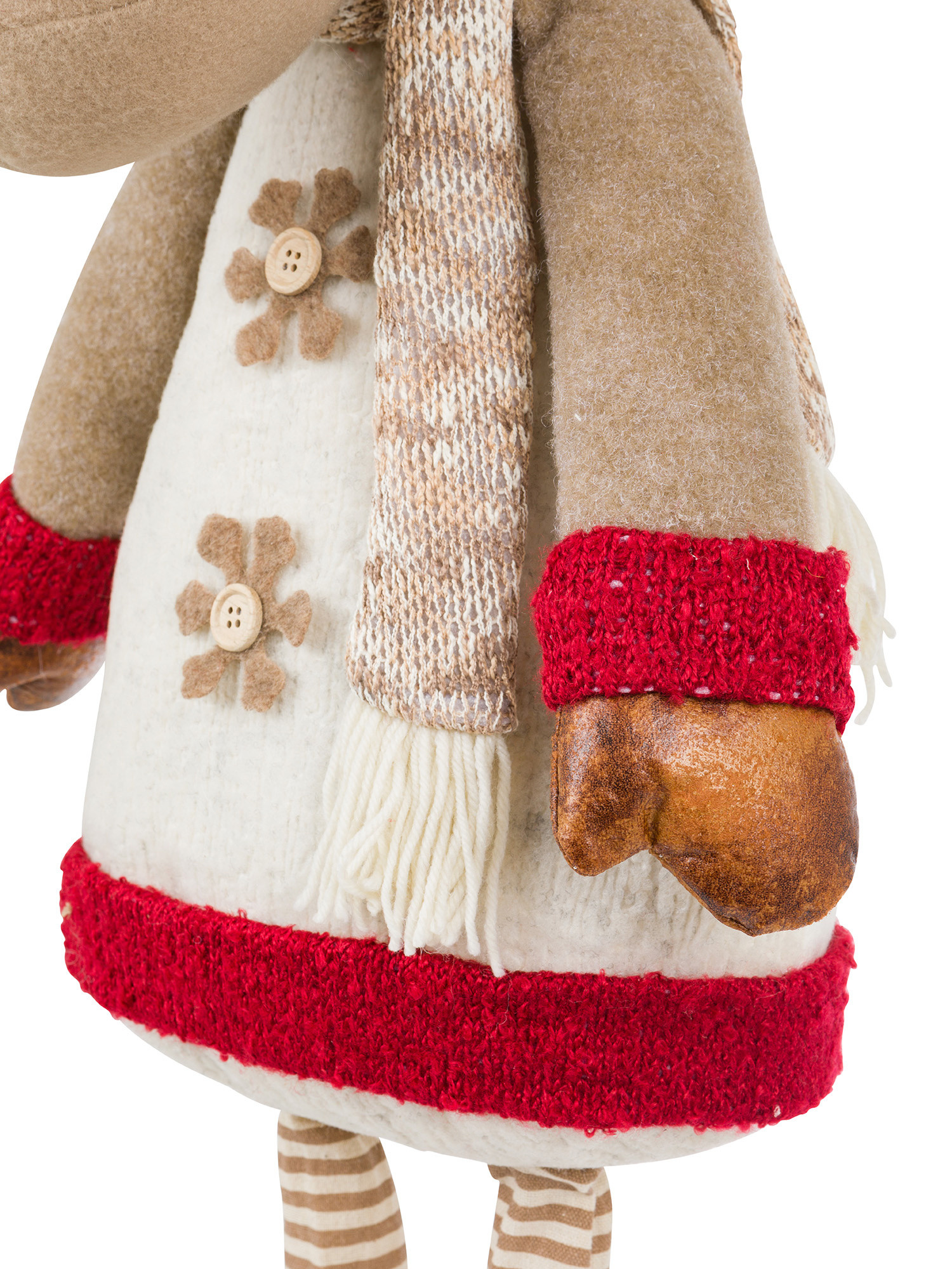 Pupazzo decorativo renna H110cm, Multicolor, large image number 1