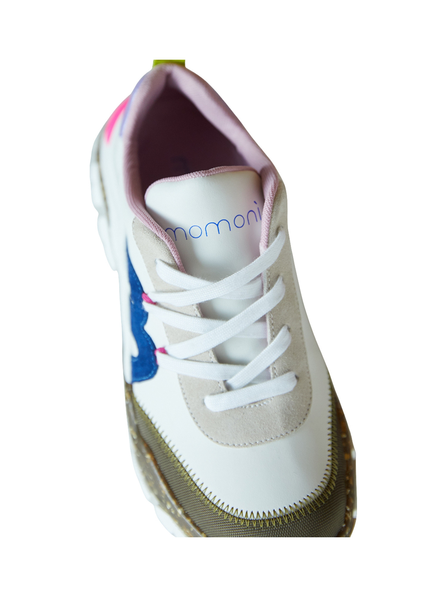 Sneakers with colored inserts, White, large image number 1