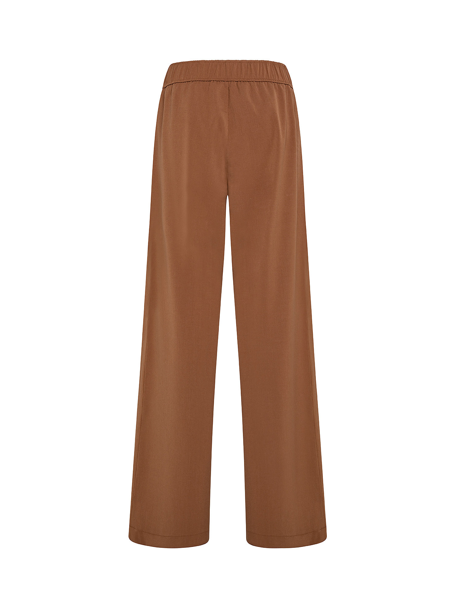 Trousers with wide leg, Brown, large image number 1