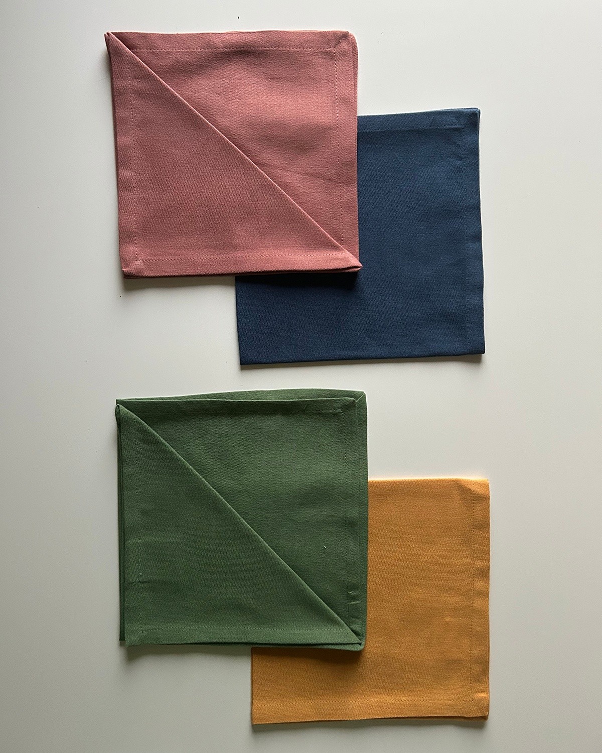 Set di 4 tovaglioli in puro cotone tinta unita - Prezzo di lancio, Multicolor, large image number 0