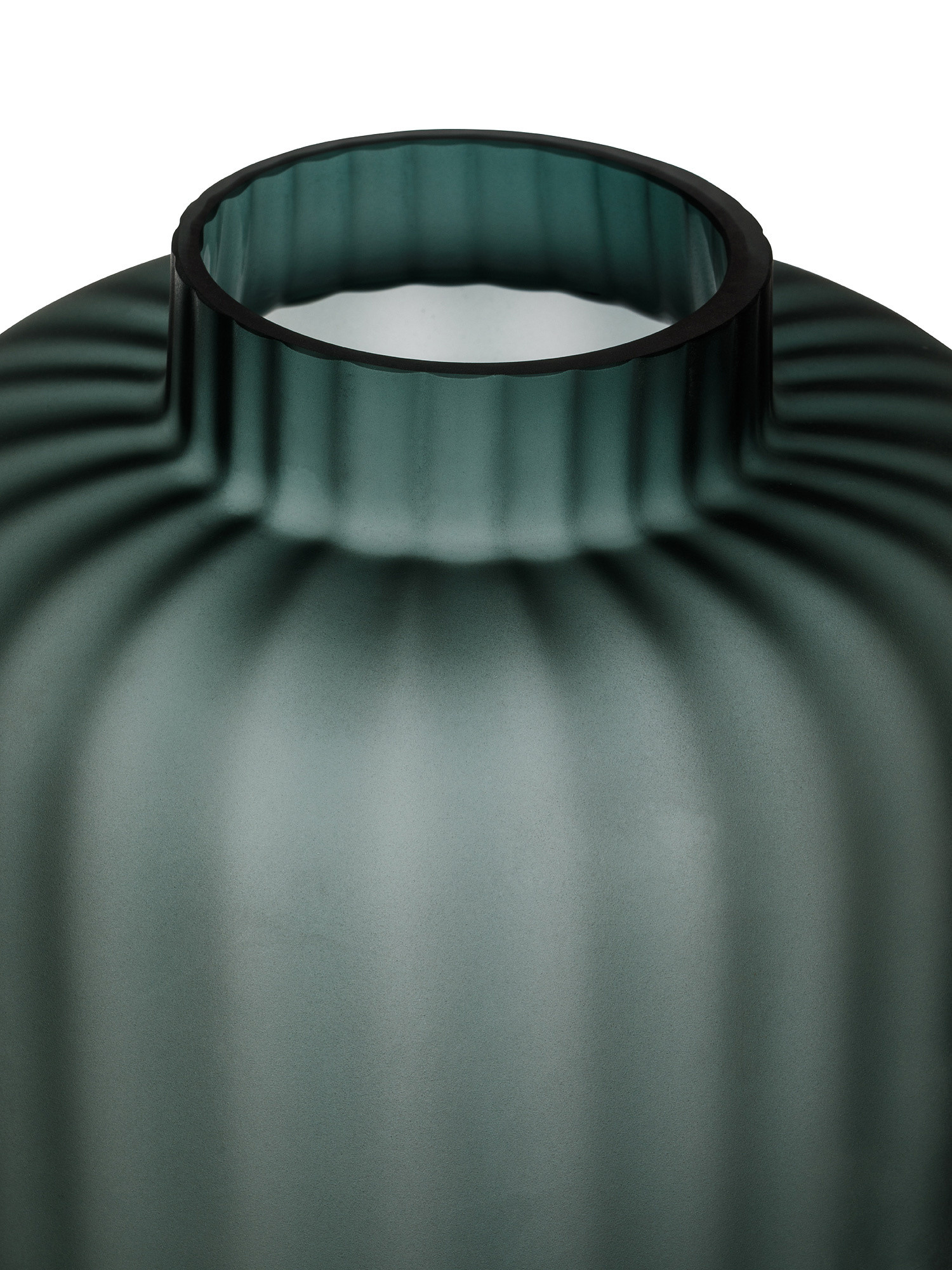 Colored paste glass vase, Dark Green, large image number 1