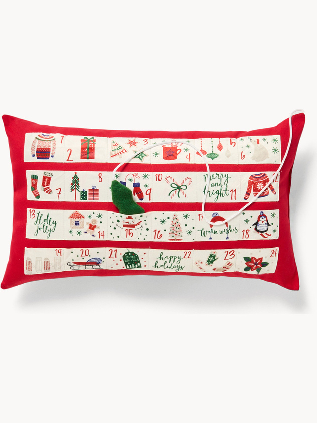 Cuscino 60x35 calendario dell'avvento