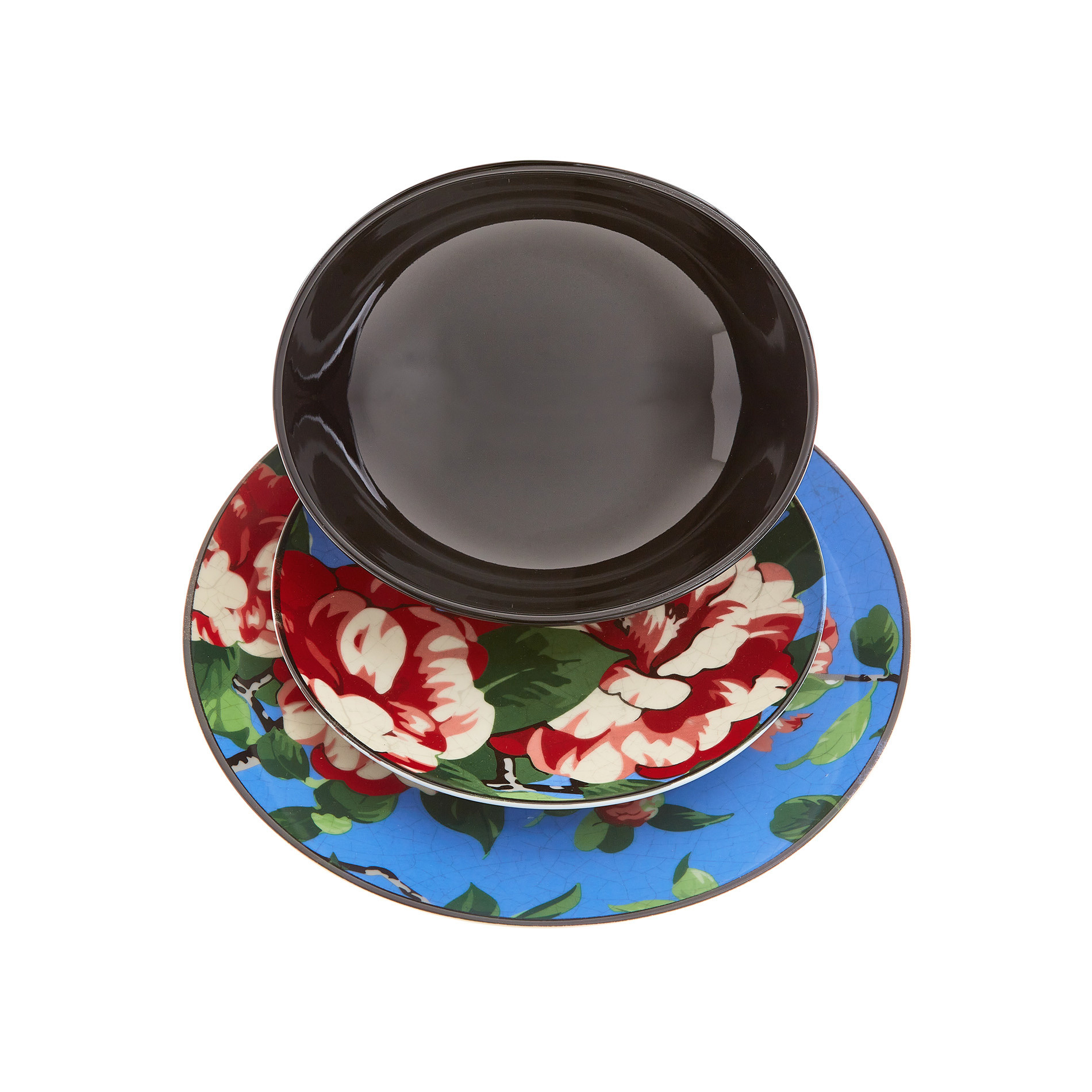 18-piece Furisode porcelain dinner service, Multicolor, large image number 1