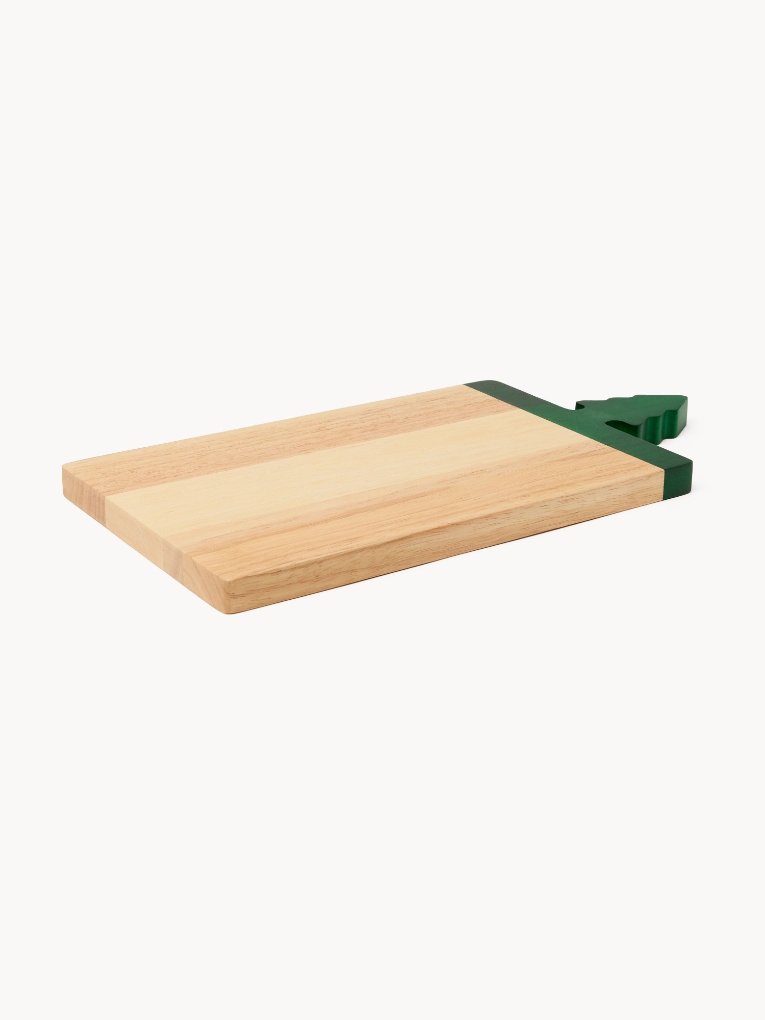 Tagliere in legno con manico a forma di albero di Natale, Rosso, large image number 0