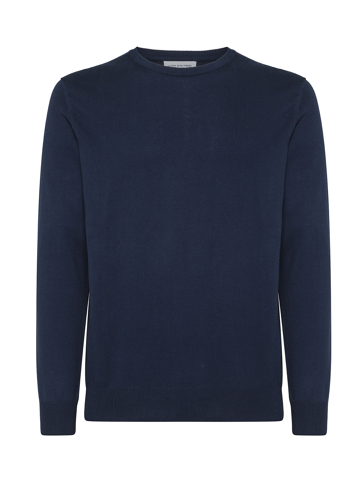 Luca D'Altieri - Crew neck sweater in extrafine pure cotton - Coin.it ...