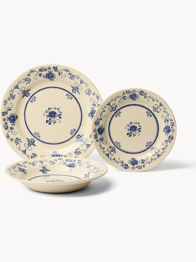 Royal Ceramic Plate Set of 18 - Discounted Price