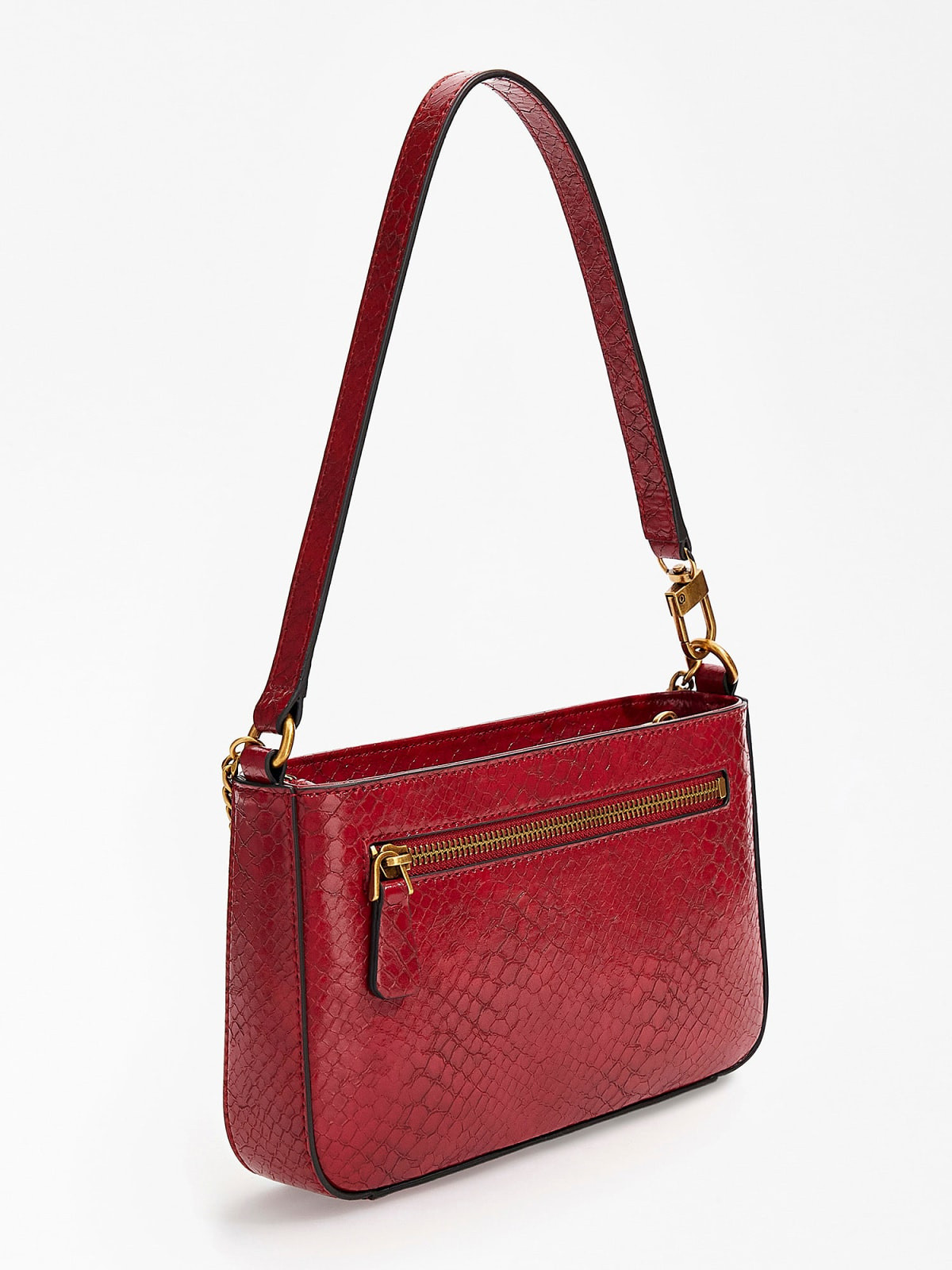 Python effect shoulder bag in mini size, Red, large image number 1