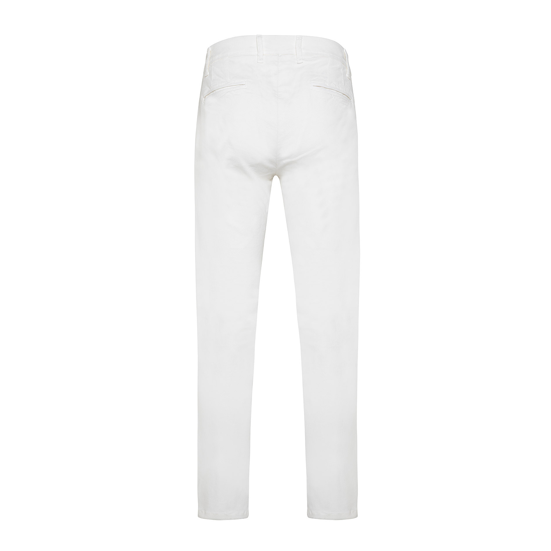 Pantalone chino gabardina stretch JCT, Bianco, large