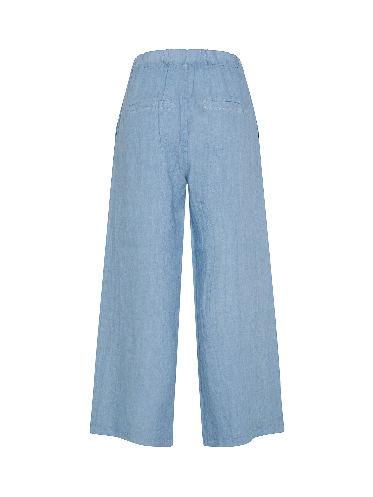 Koan - Wide linen trousers, Denim, large image number 1