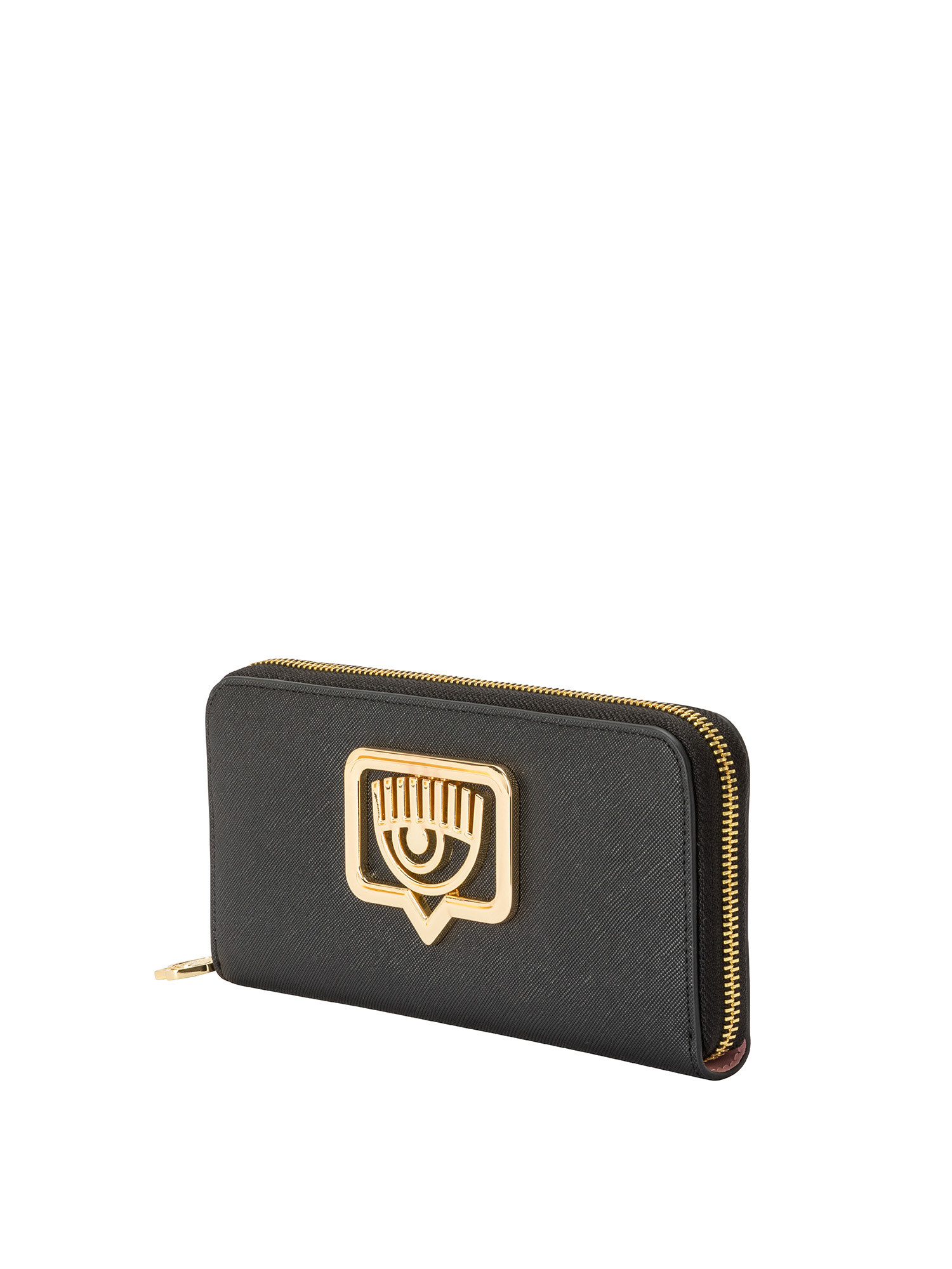 Wallet in faux leather, Black, large image number 1