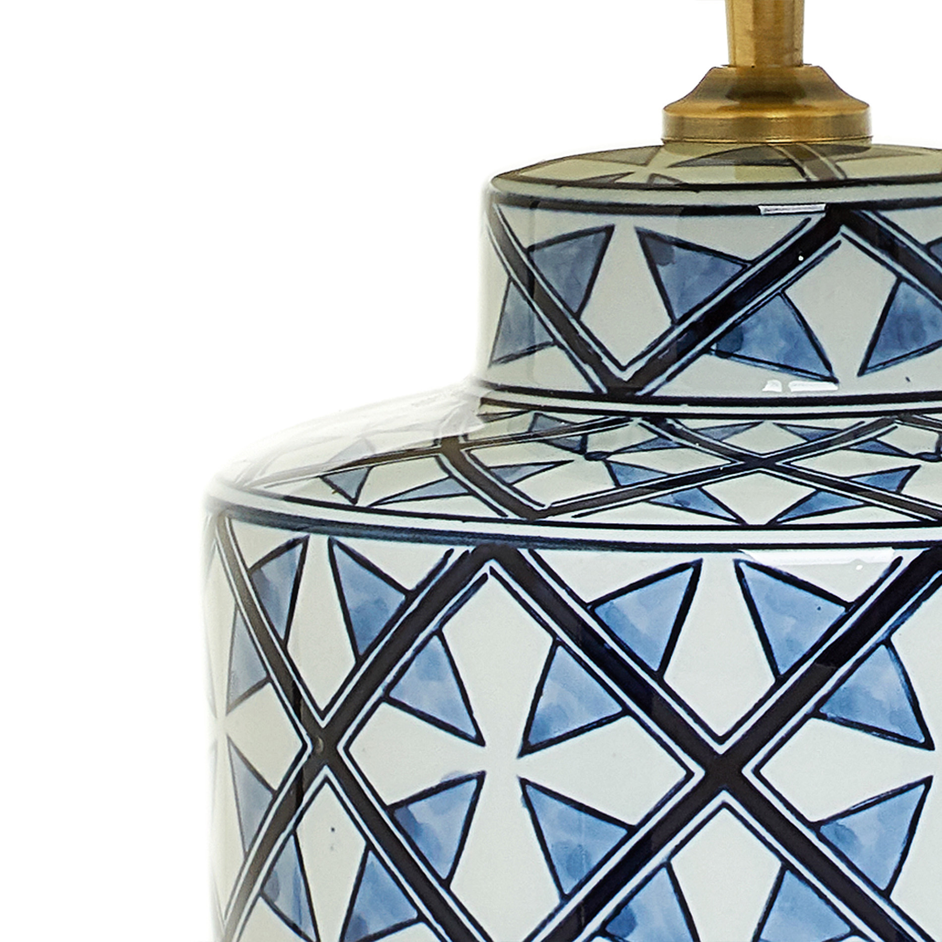 Lampada in porcellana, Bianco/Blu, large image number 2