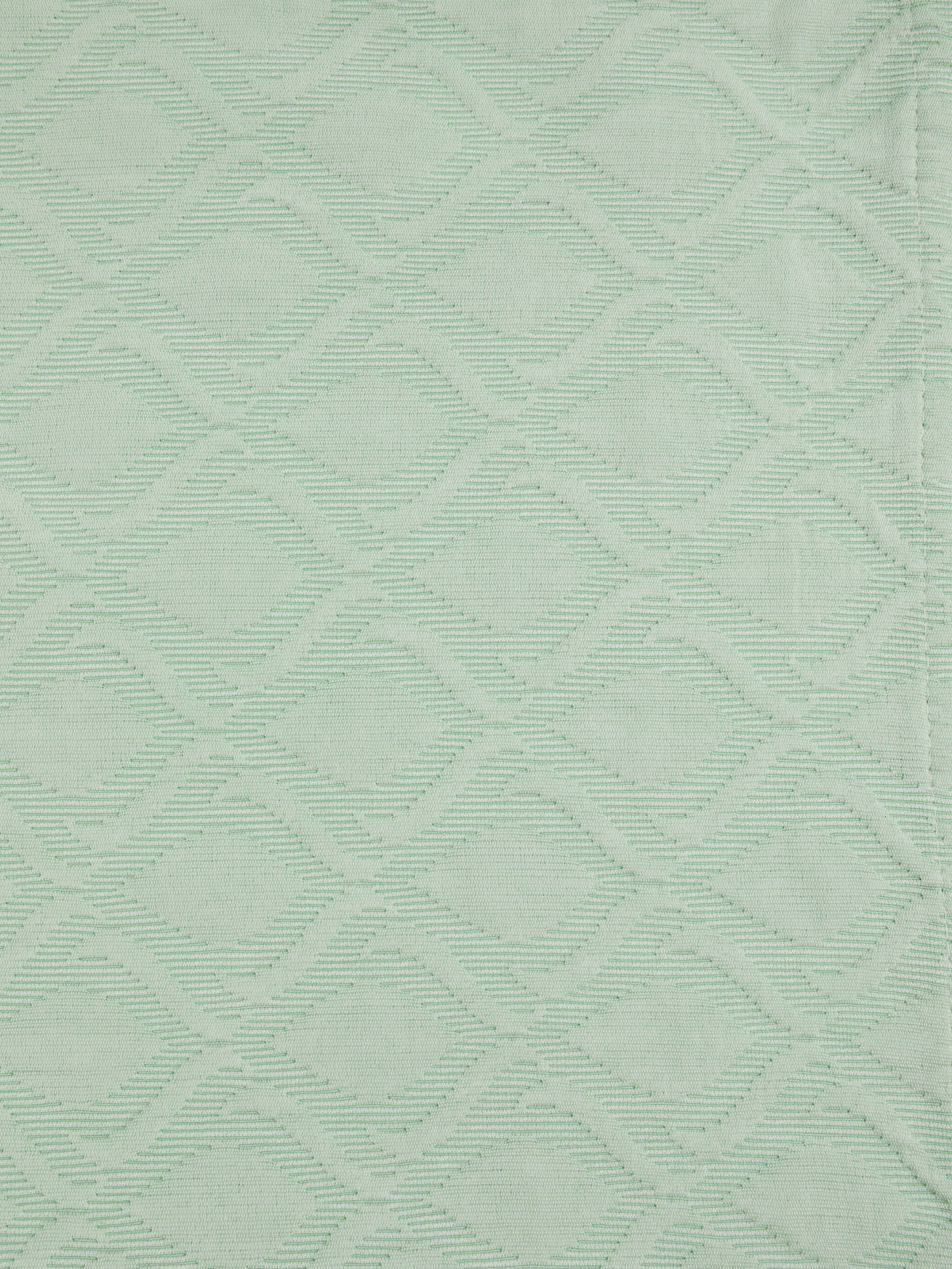 Copriletto cotone tinta unita motivo a rilievo, Verde chiaro, large image number 1