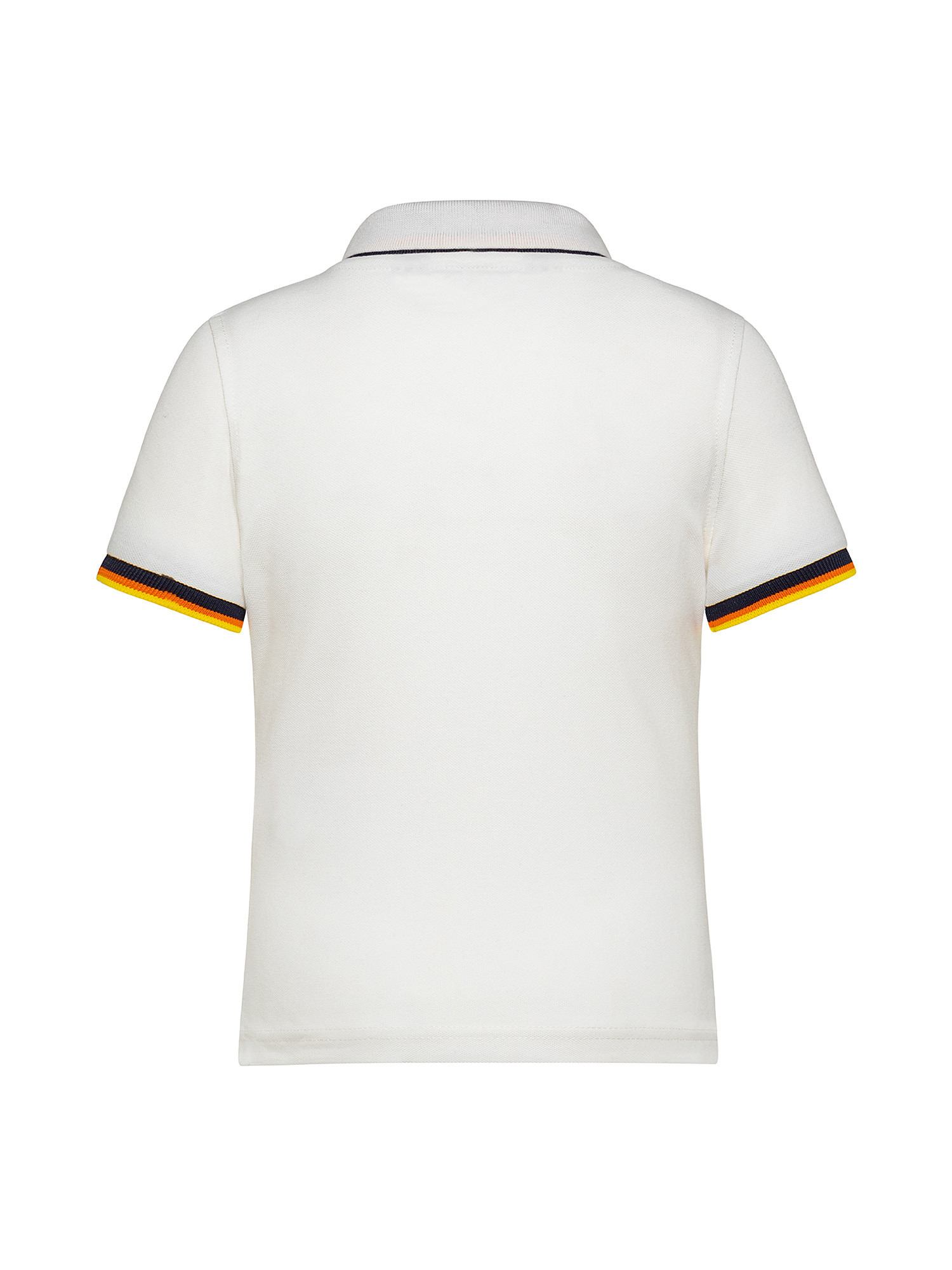 Polo bambino slim fit, Bianco, large image number 1