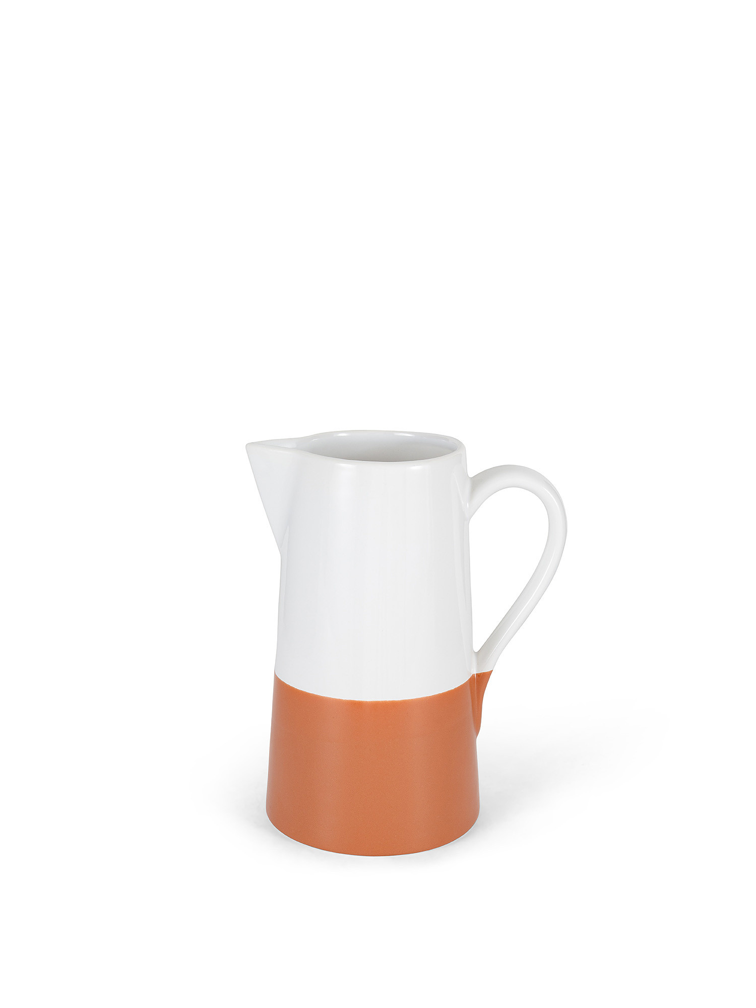 Two-tone terracotta jug, White, large image number 0