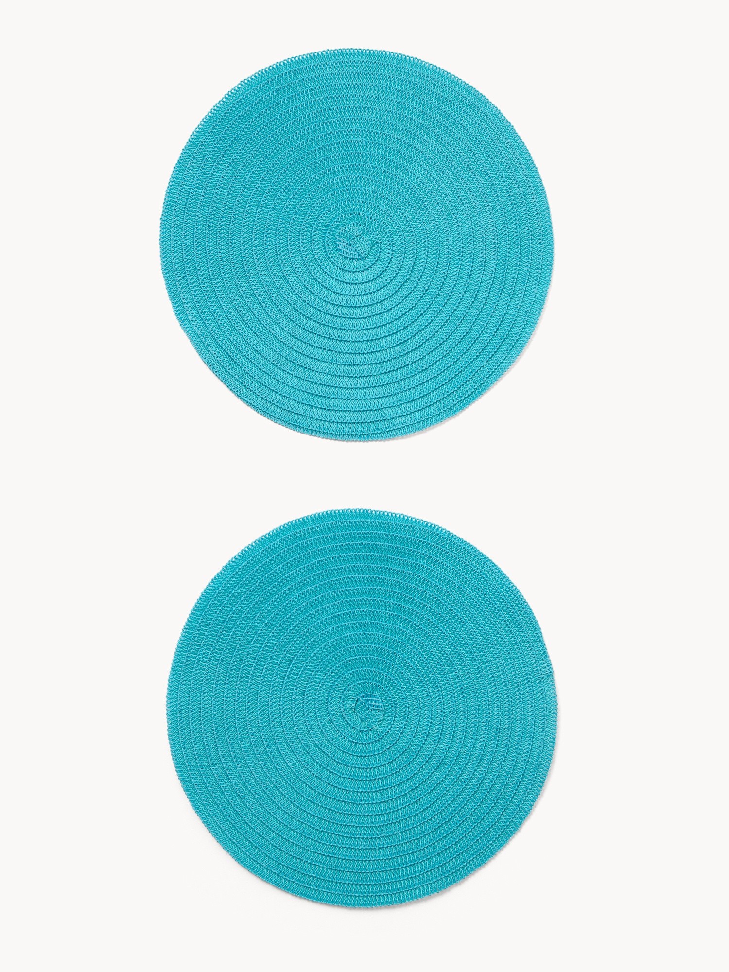 Set of 2 round placemats - Introductory price, Turquoise, large image number 0