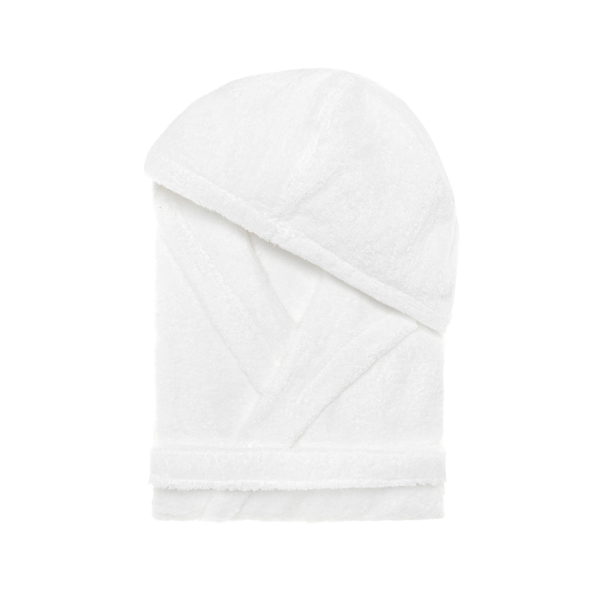 Zefiro cotton terry bathrobe, White, large image number 0