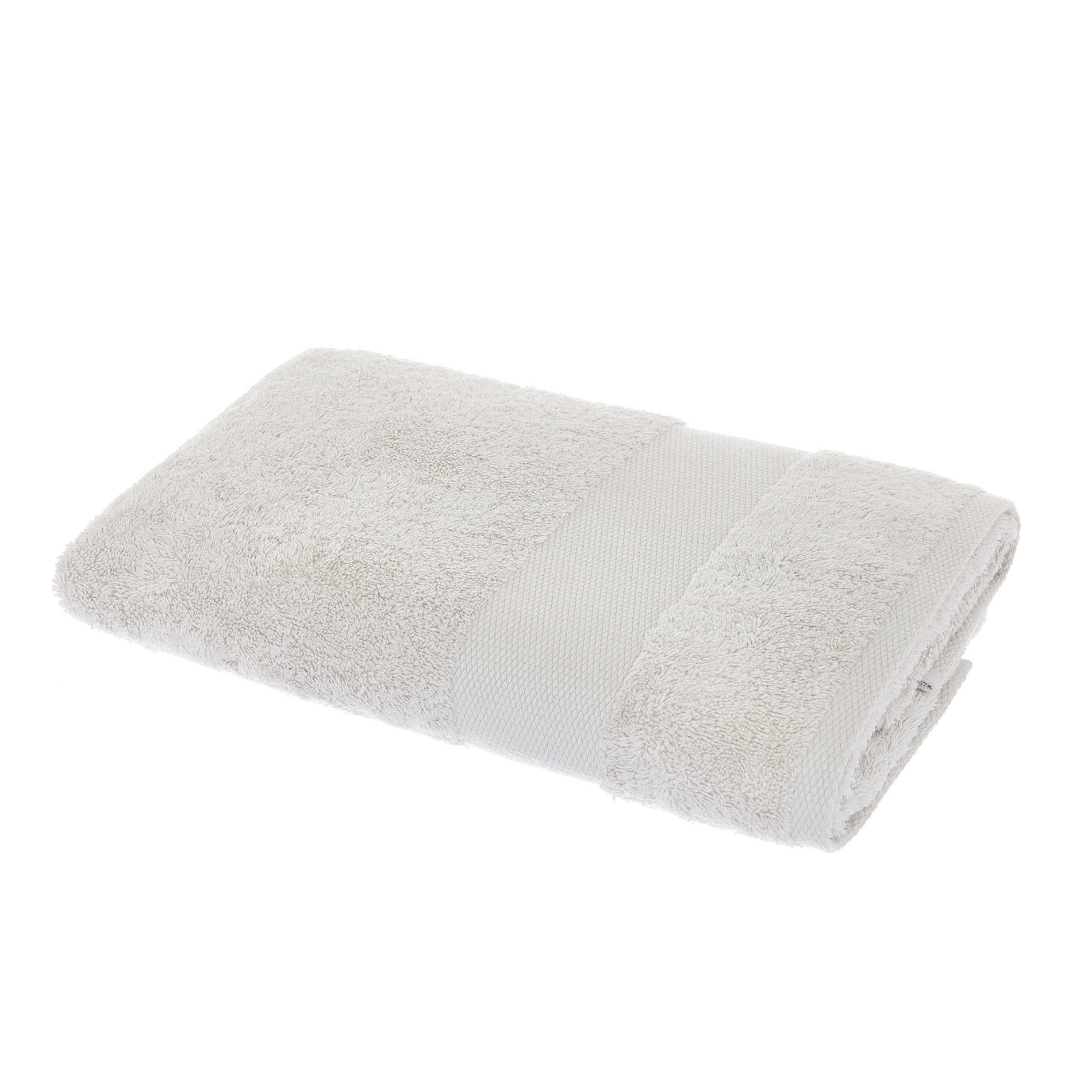 Asciugamano spugna di puro cotone Zefiro, Grigio chiaro, large image number 1